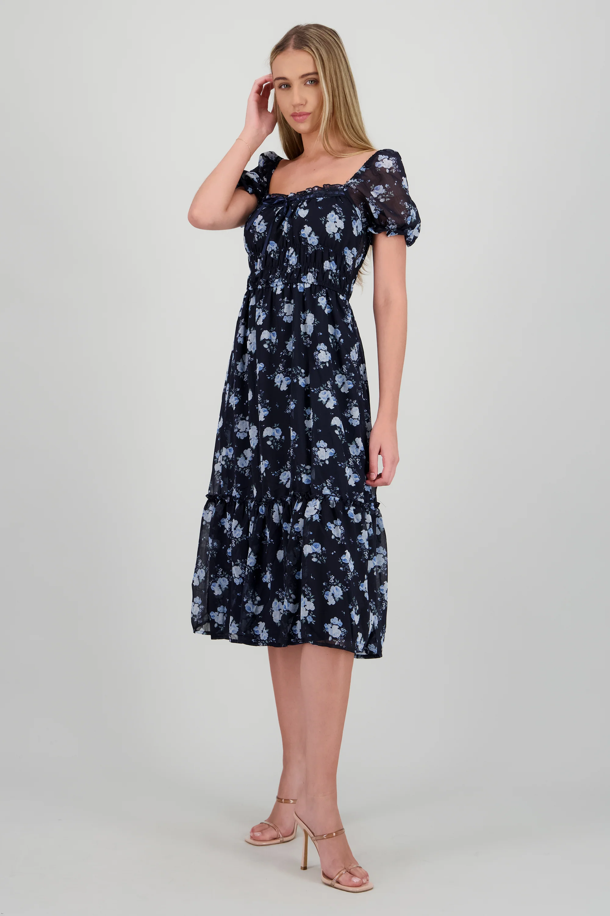 Vestido maxi escote cuadrado