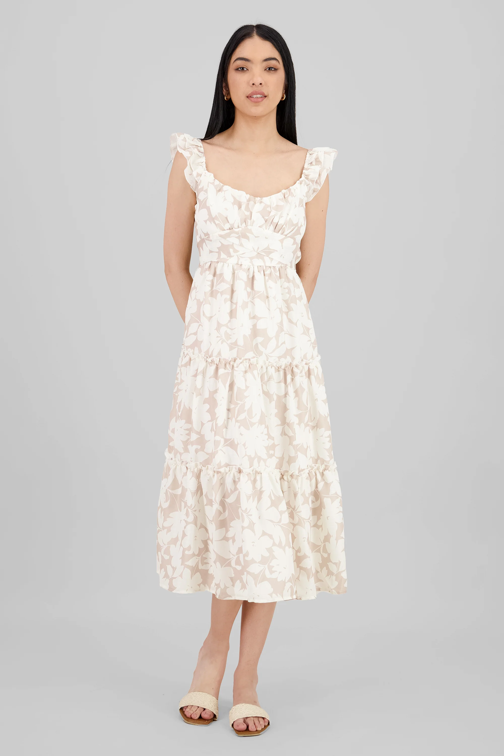 Vestido maxi estampado