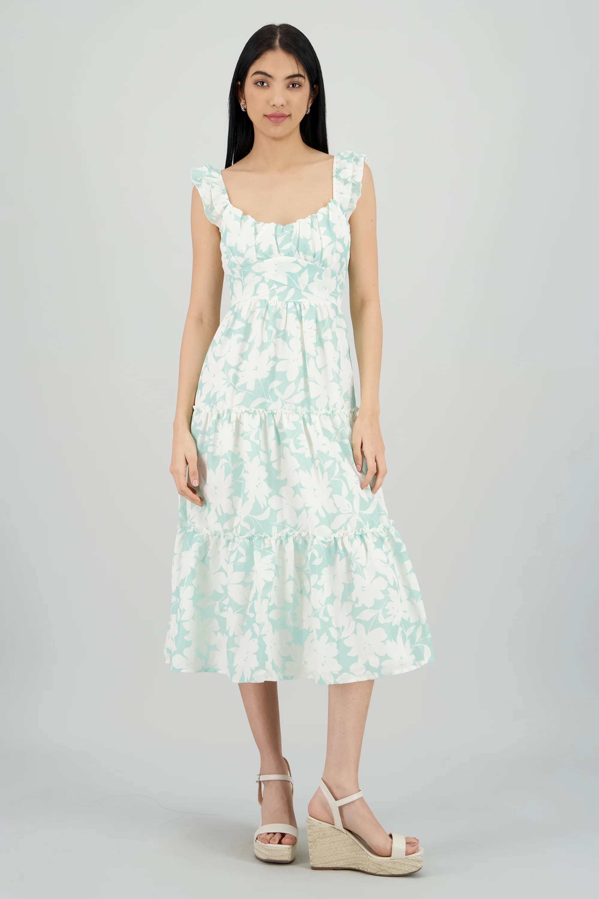 Vestido maxi estampado