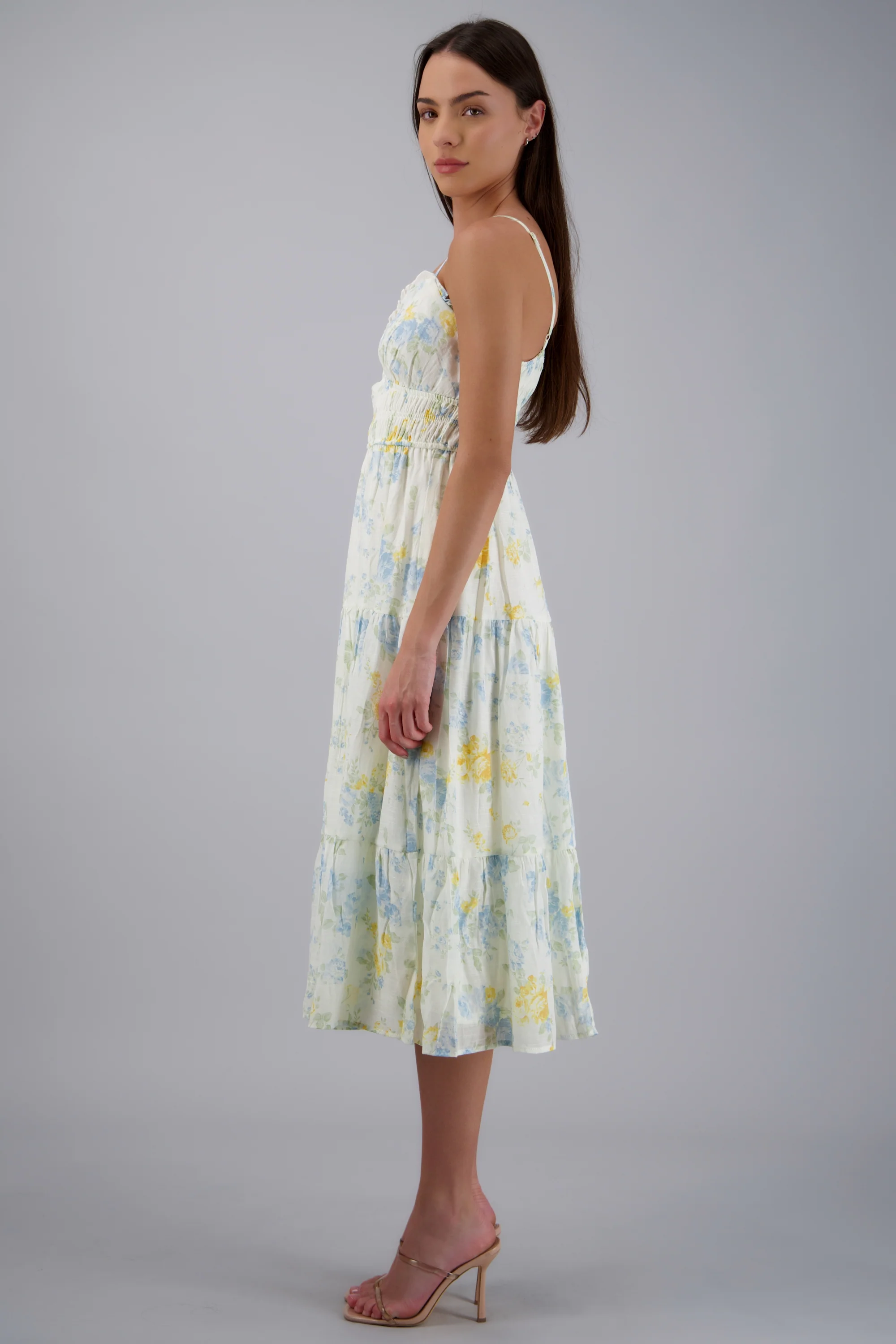 VESTIDO MAXI CON TIRANTES ESTAMPADO FLORES - Image 2