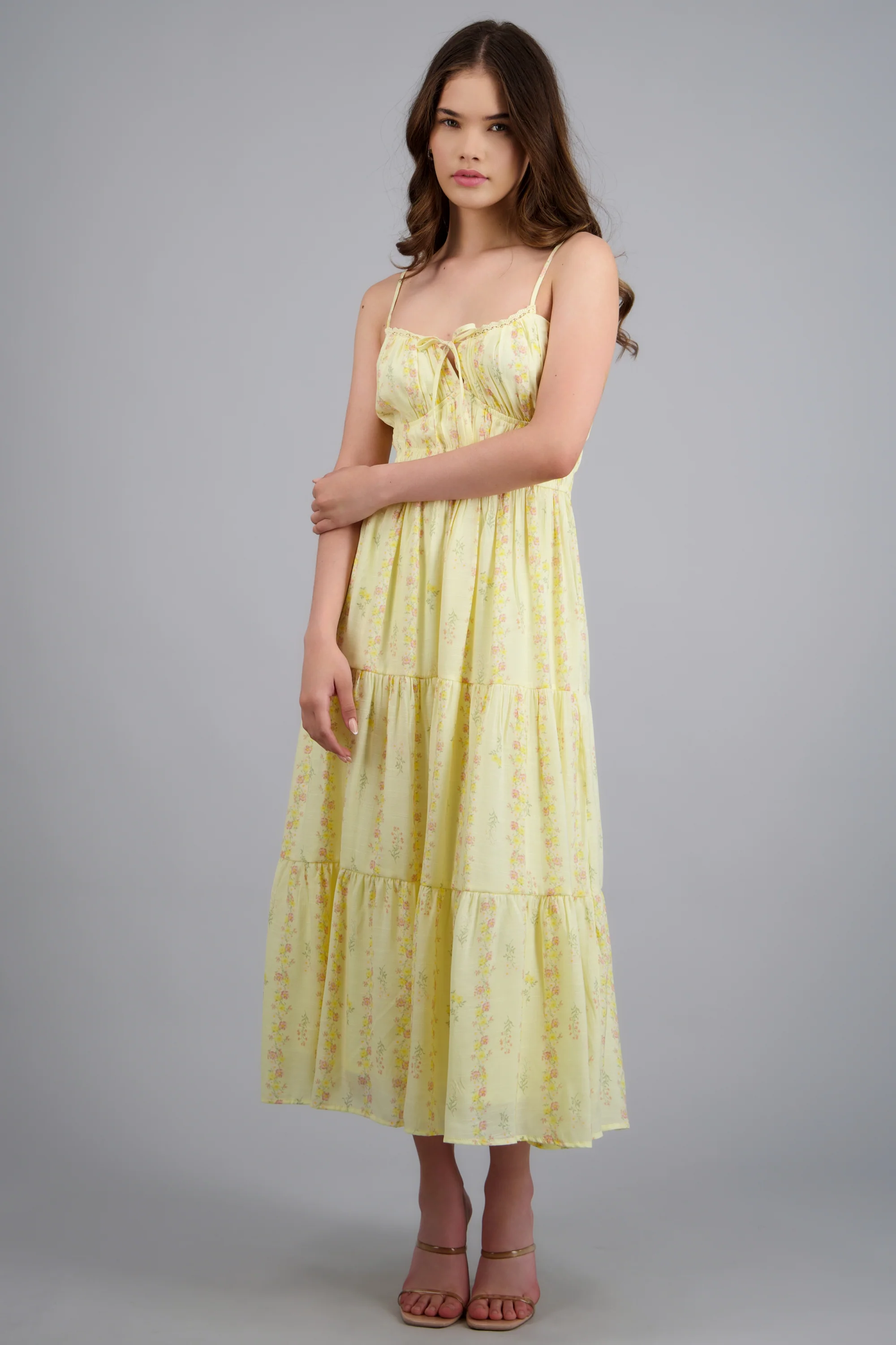 Vestido maxi estampado flores - Image 3
