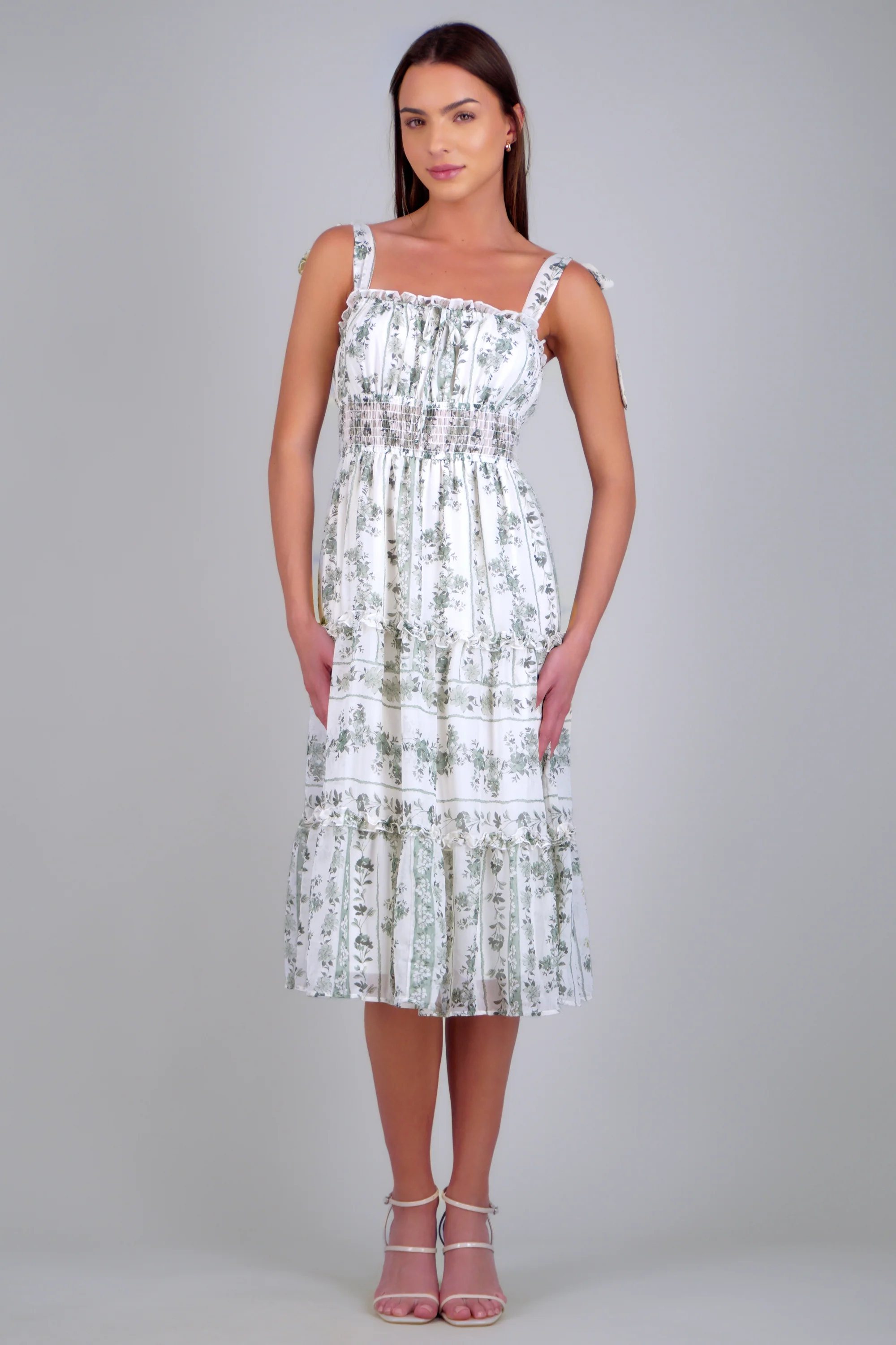 Vestido maxi estampado flores - Image 2