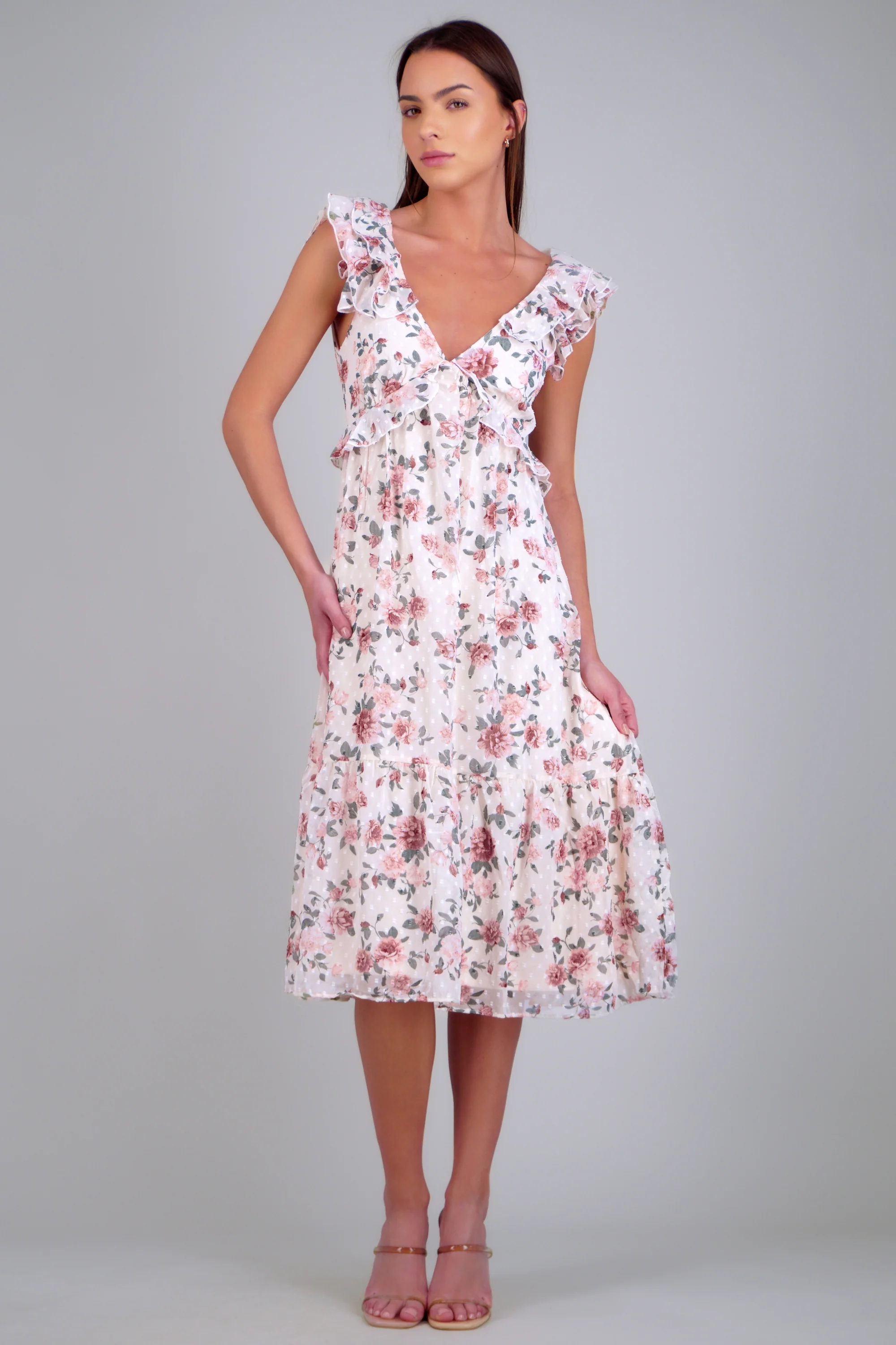 Vestido maxi estampado flores - Image 2