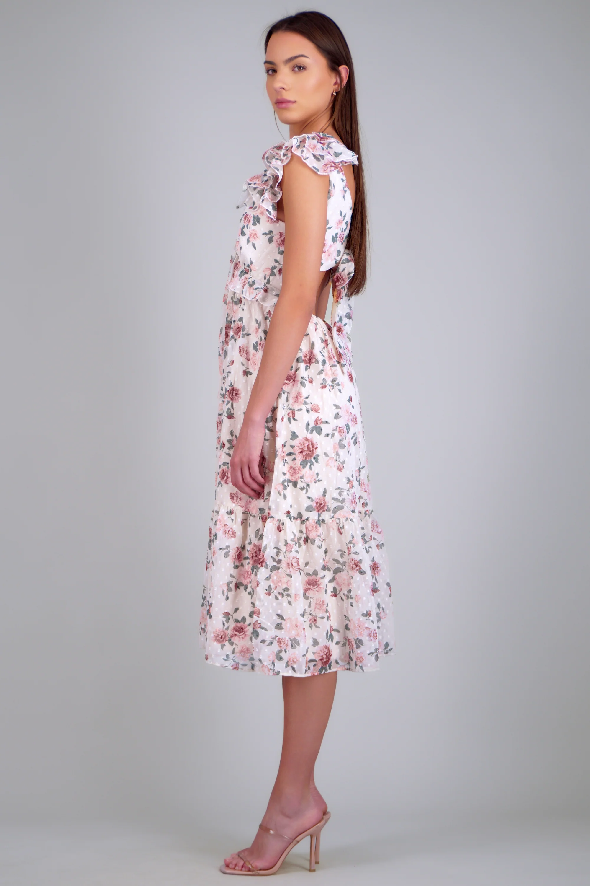 Vestido maxi estampado flores - Image 3