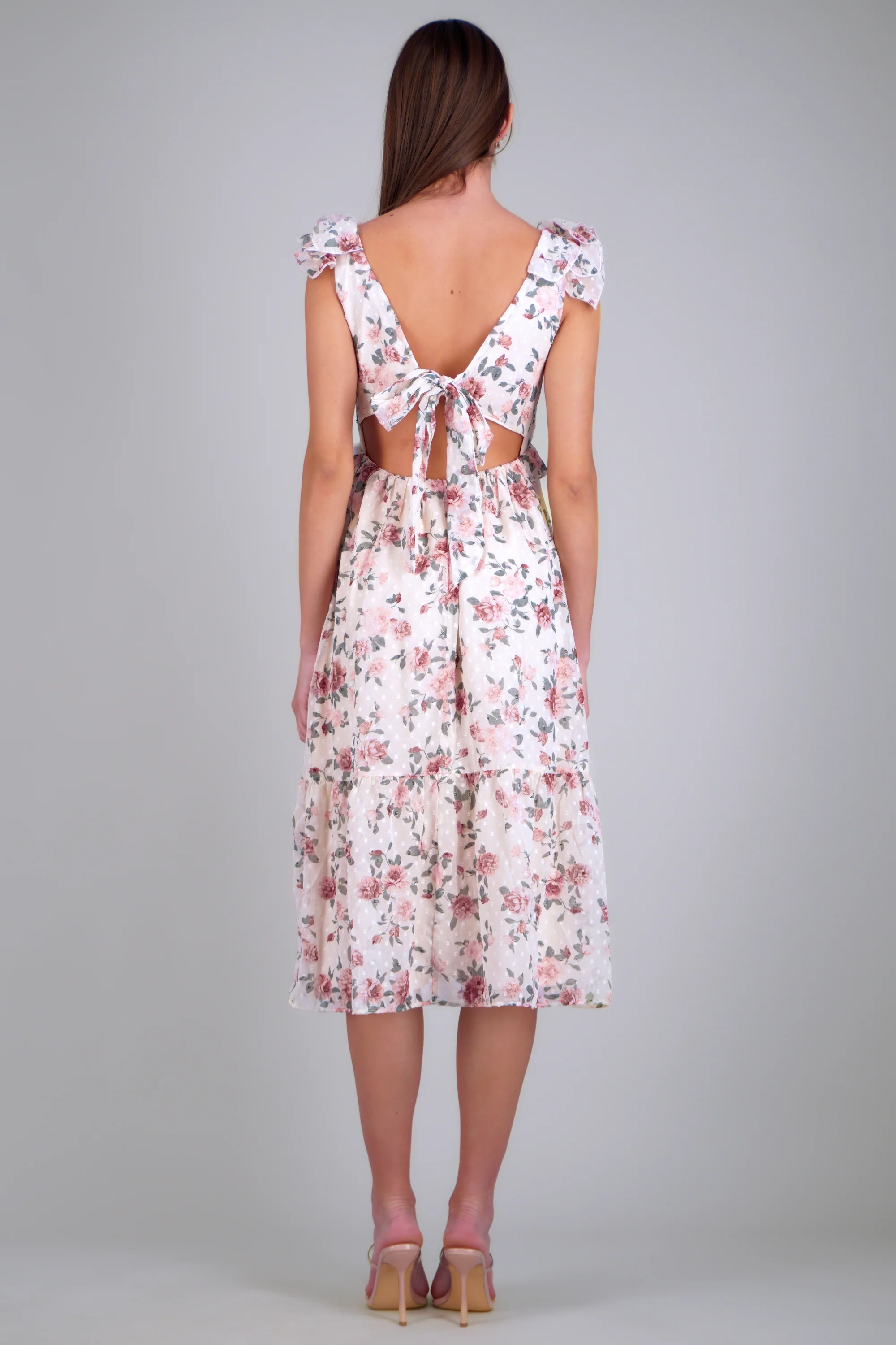 Vestido maxi estampado flores - Image 4