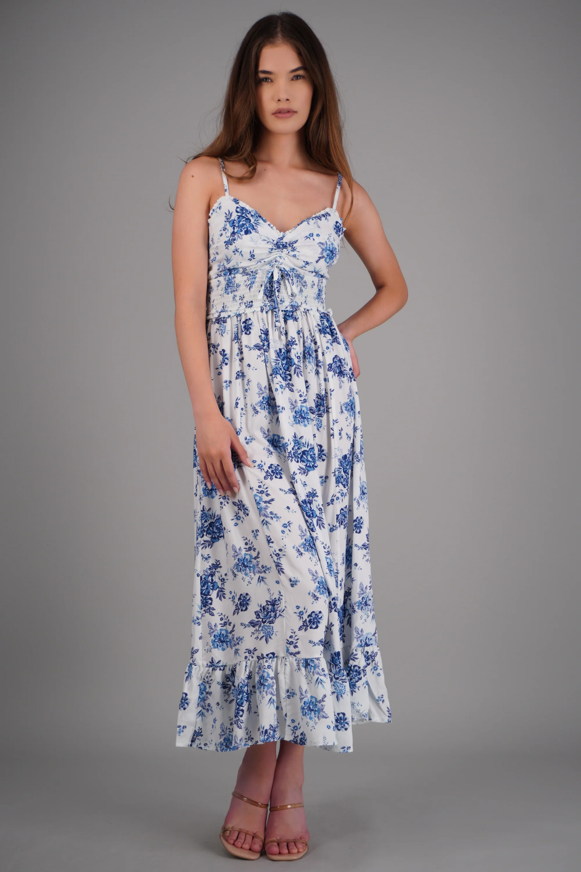 Vestido maxi estampado flores - Image 2