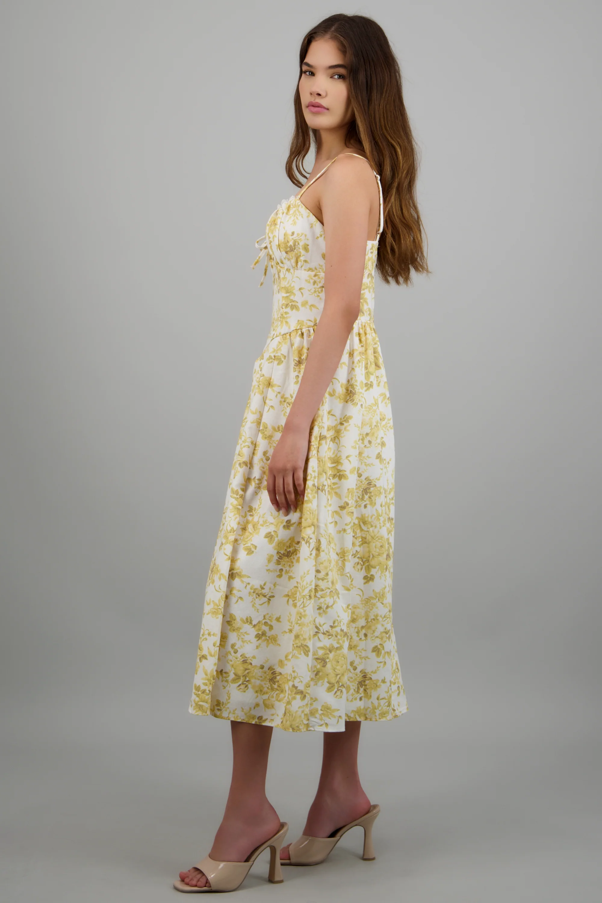Vestido maxi estampado lino - Image 2