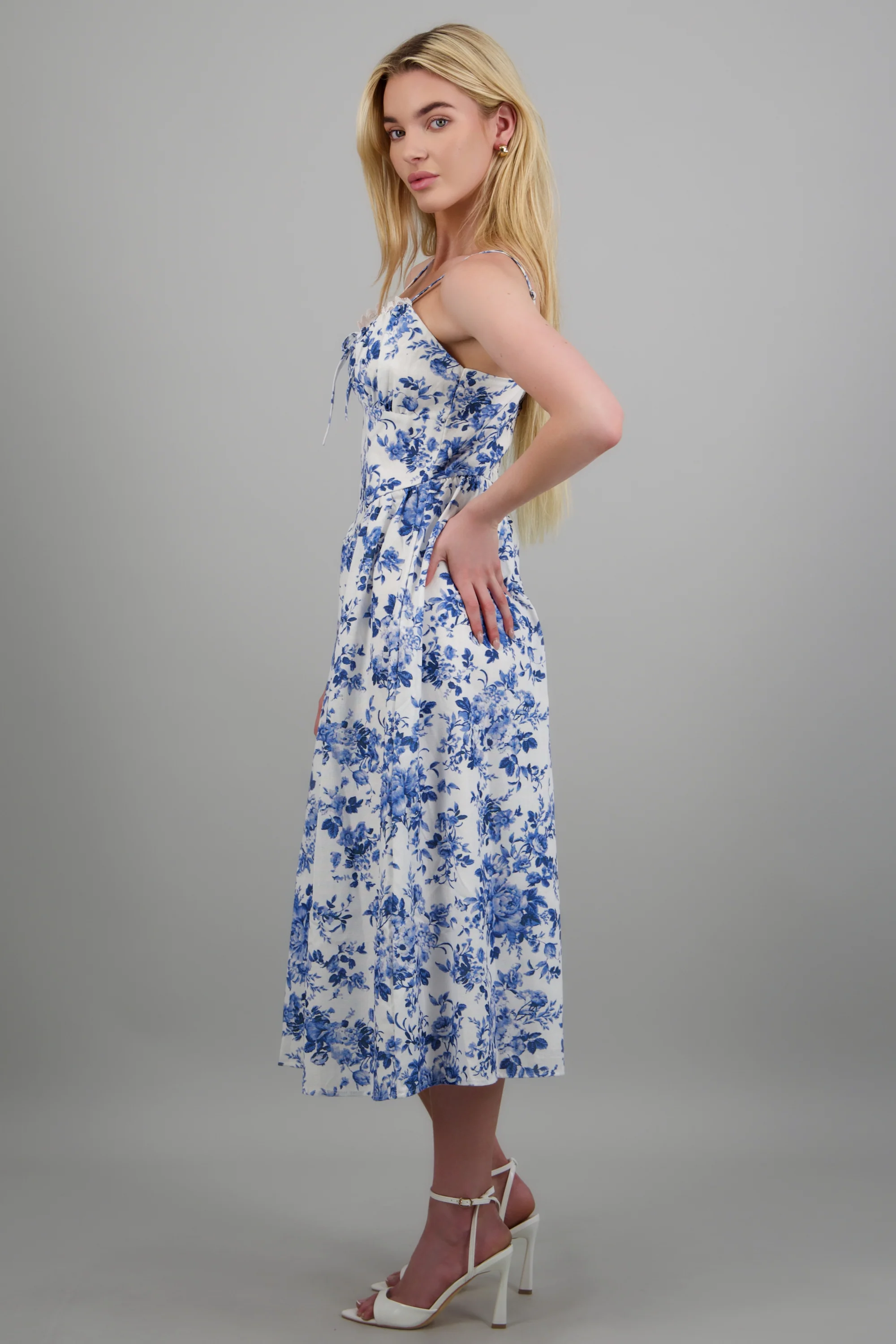 Vestido maxi estampado lino - Image 2