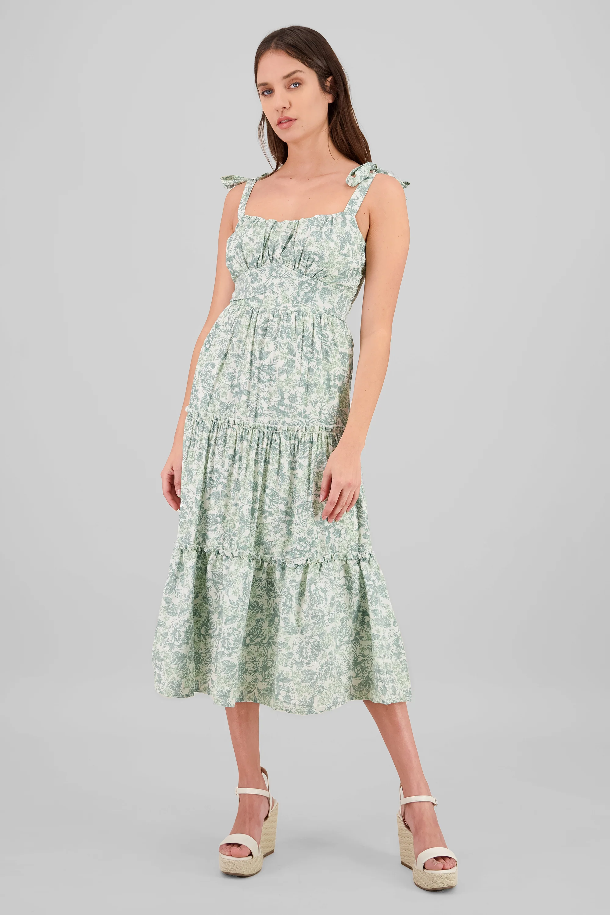 Vestido maxi floral