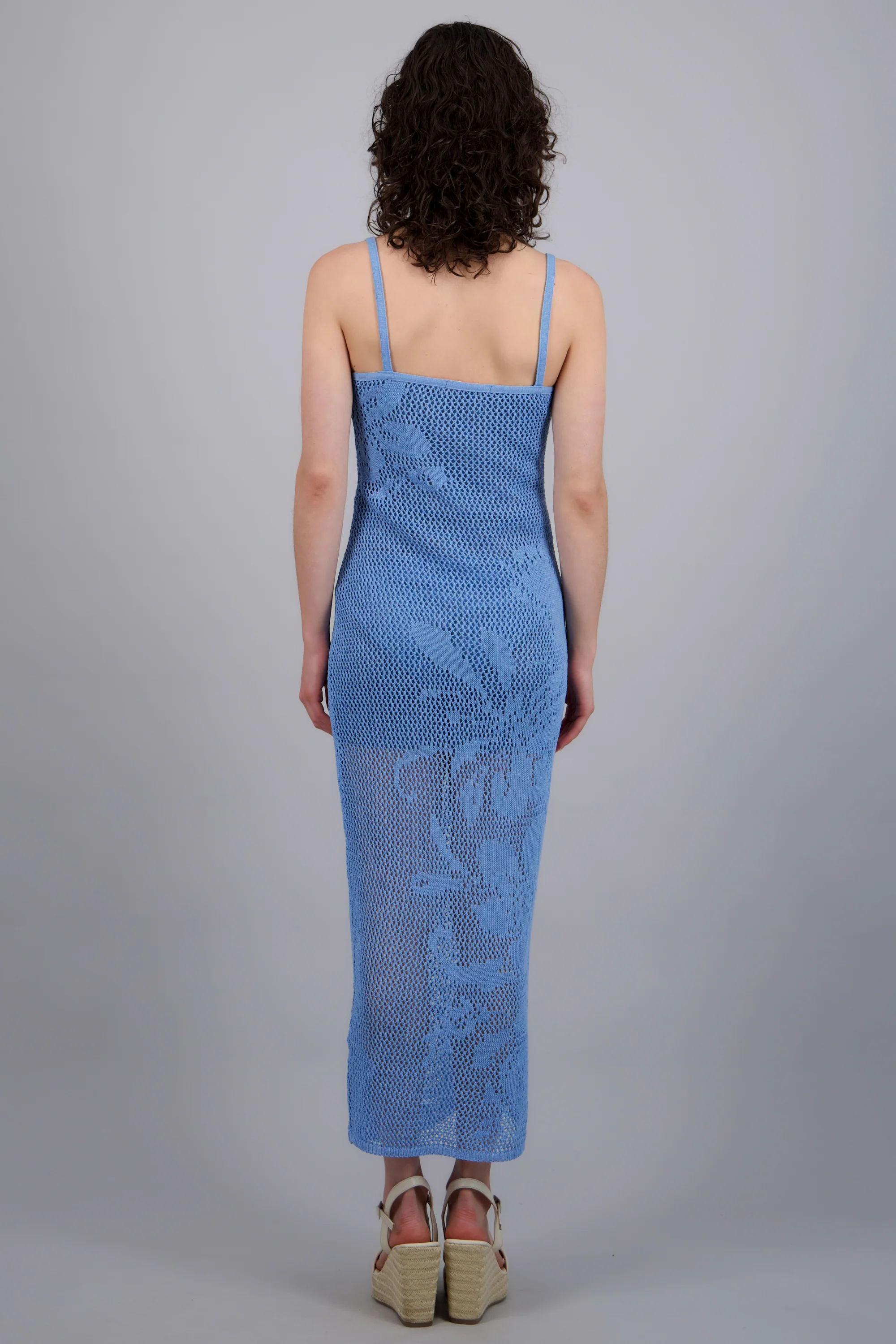 Vestido maxi flores calado - Image 4