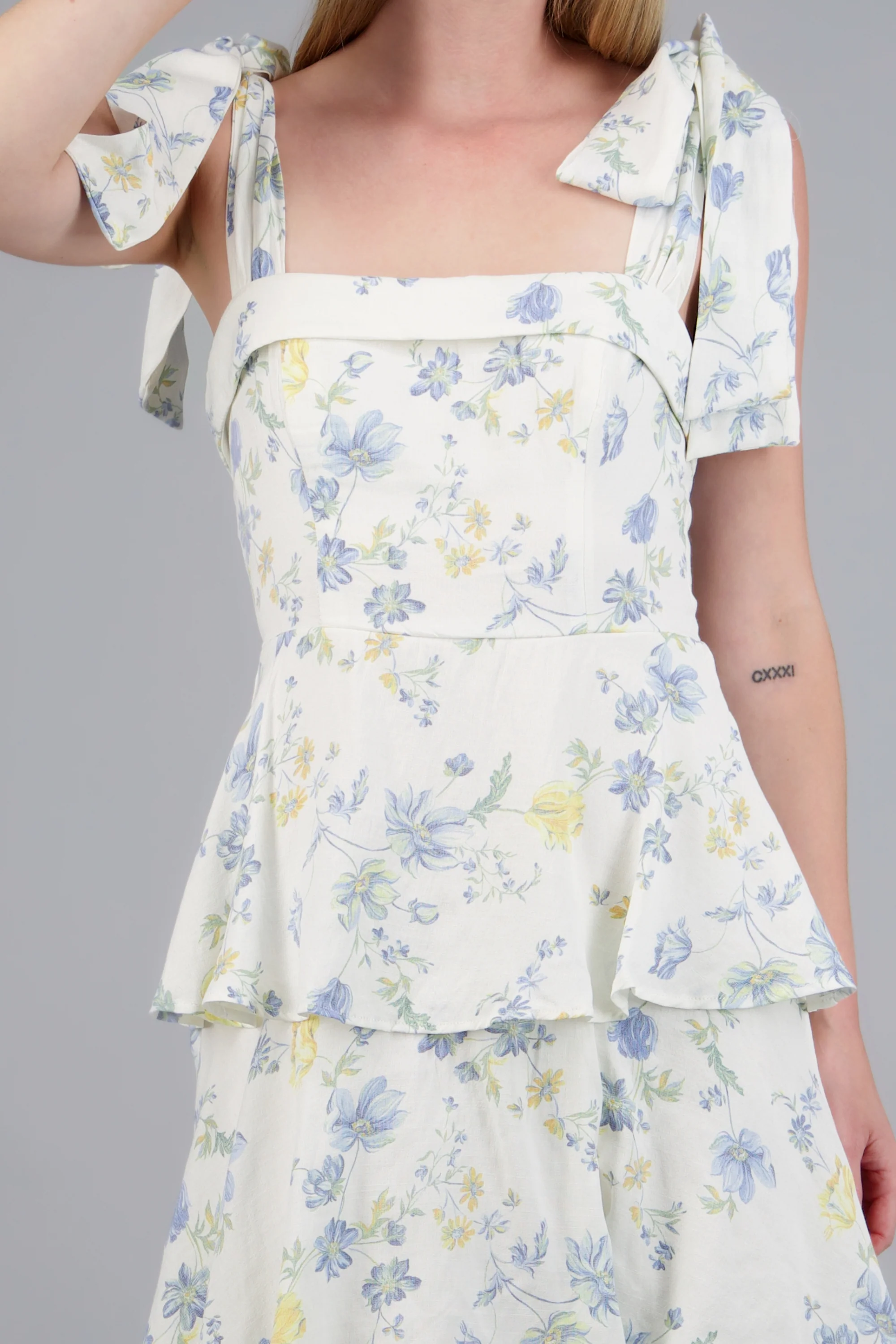 Vestido maxi flores olanes - Image 5