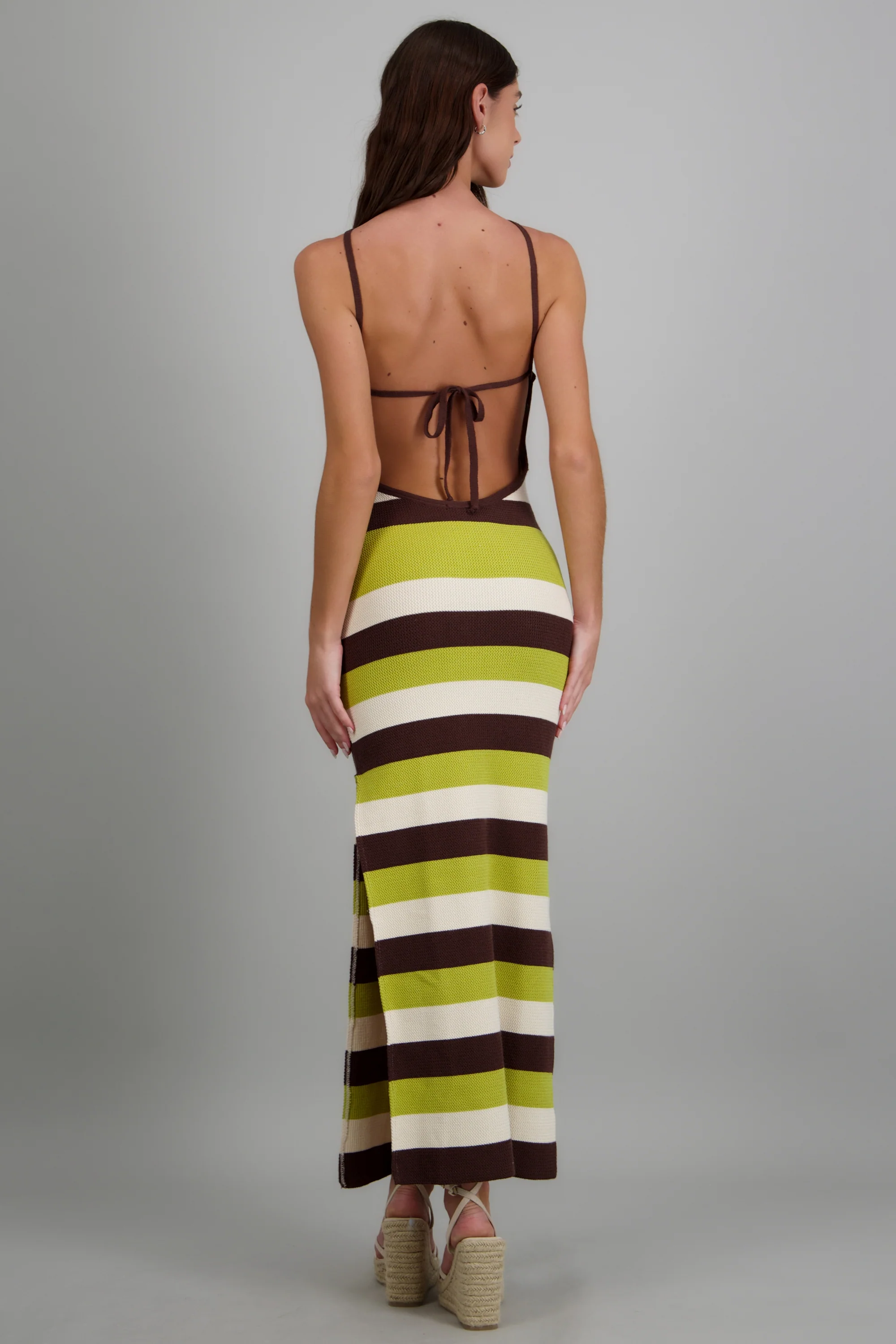 Vestido maxi líneas textura - Image 4