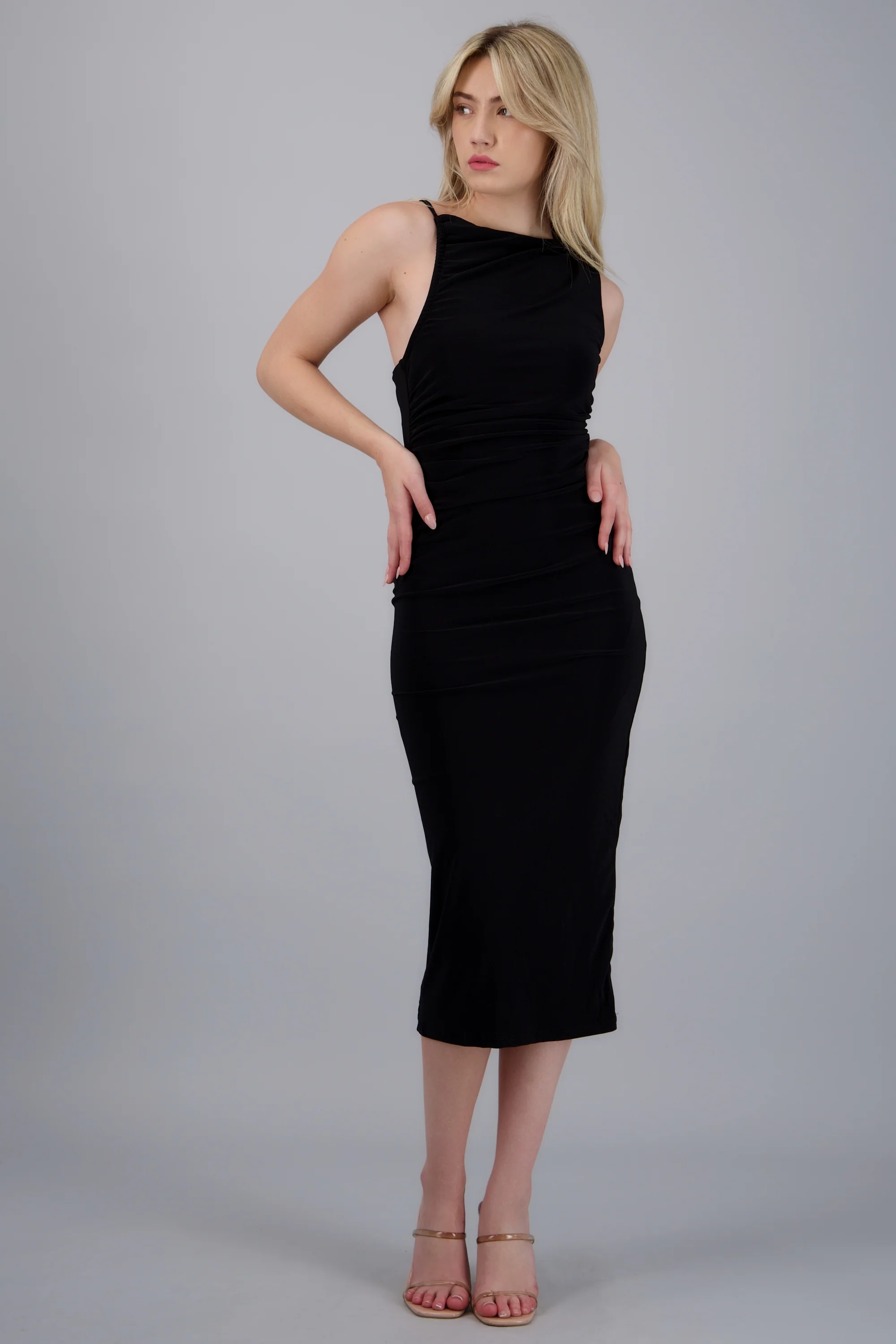 Vestido maxi liso espalda abierta - Image 2