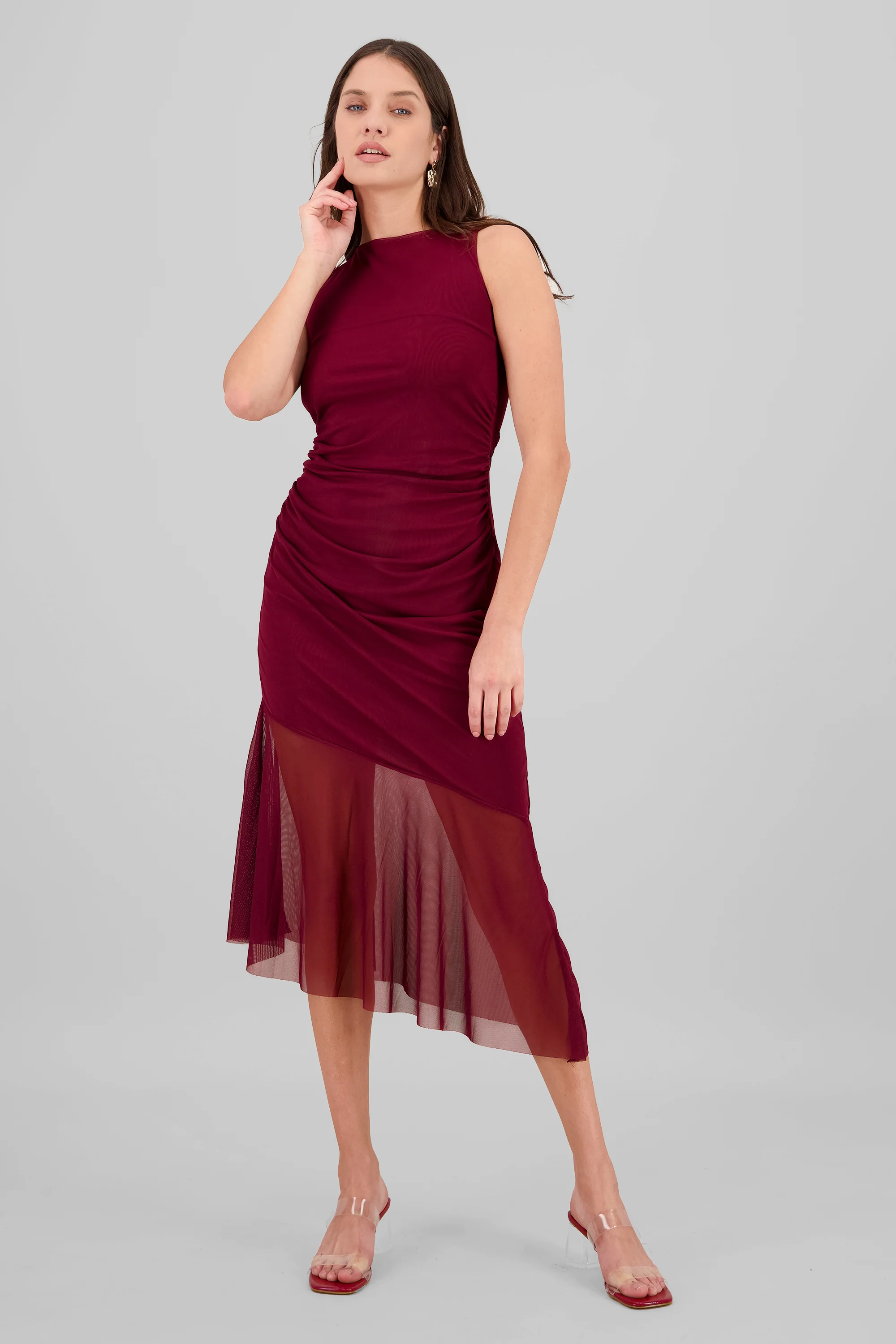Vestido maxi mesh olan - Image 2