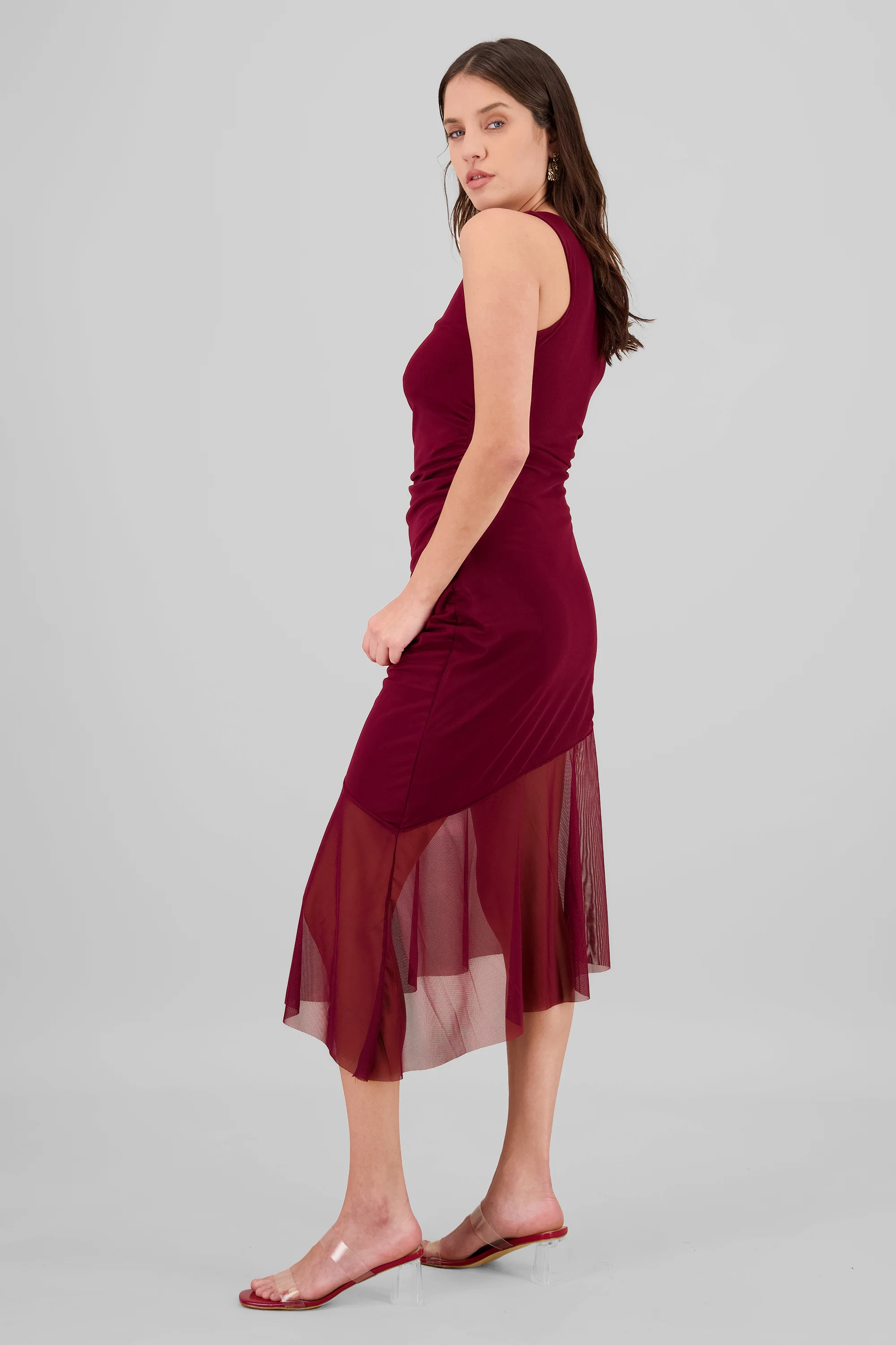 Vestido maxi mesh olan - Image 3