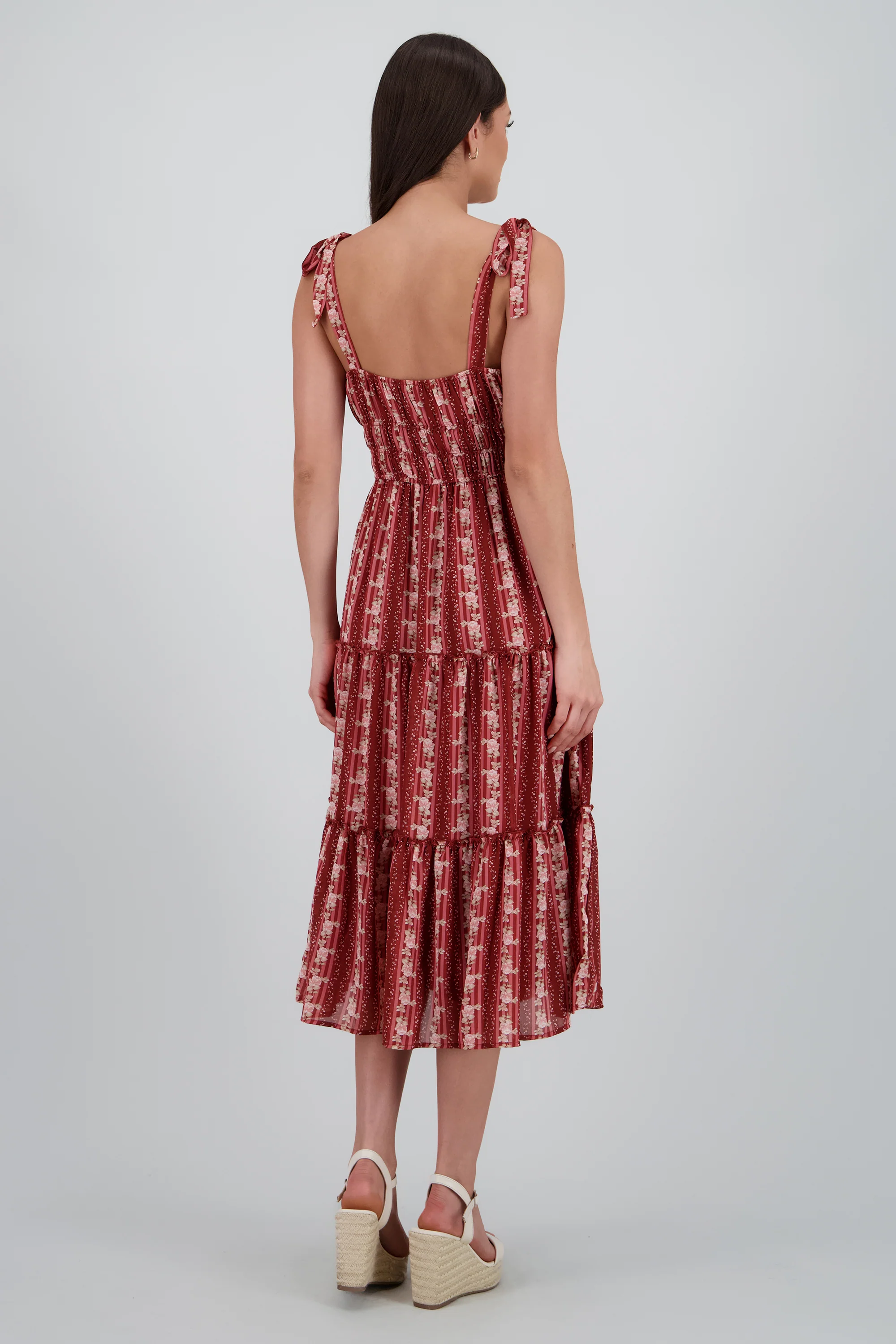 Vestido maxi olanes estampado flores - Image 4