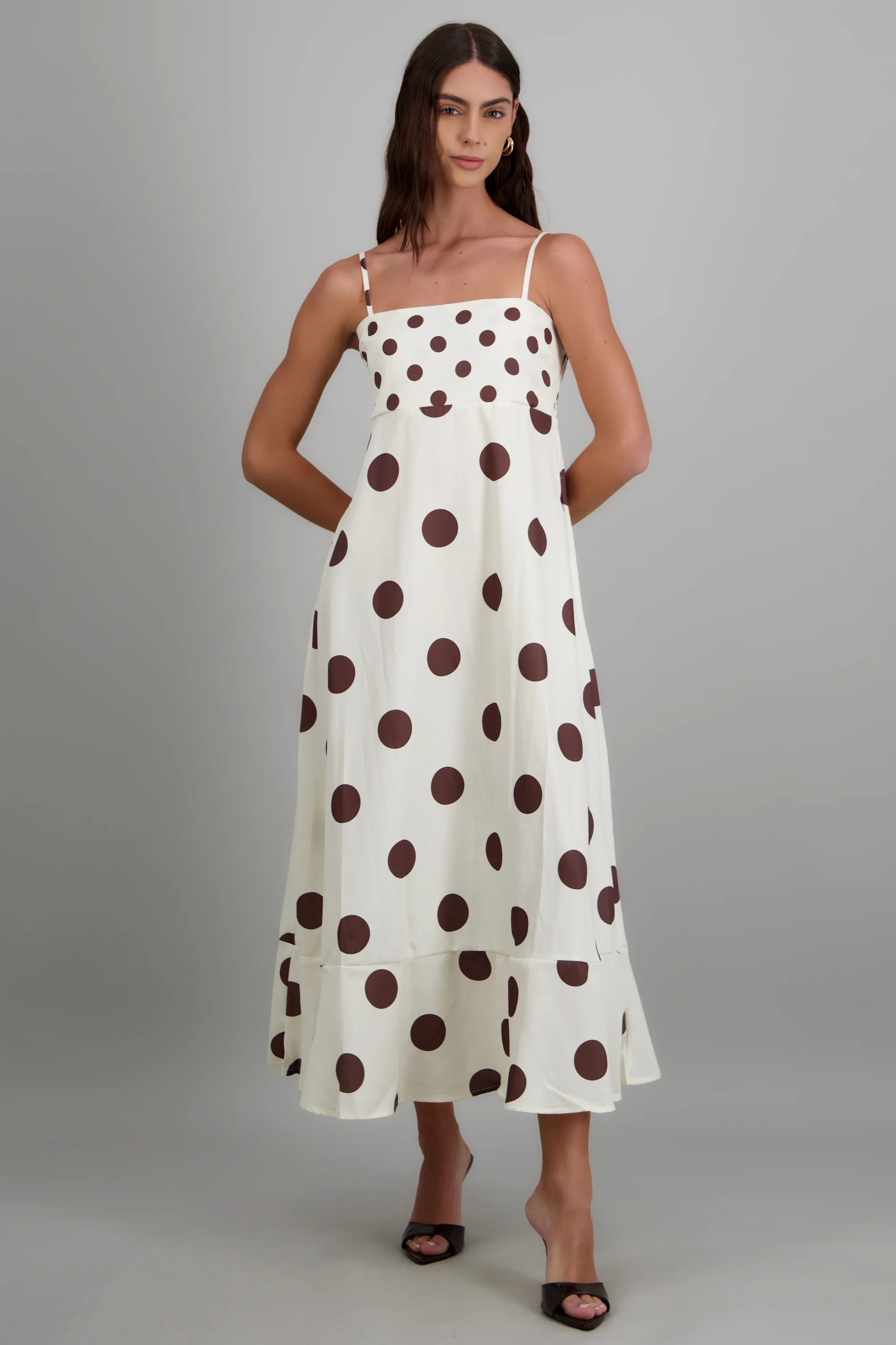 Vestido maxi polkas tirantes - Image 3