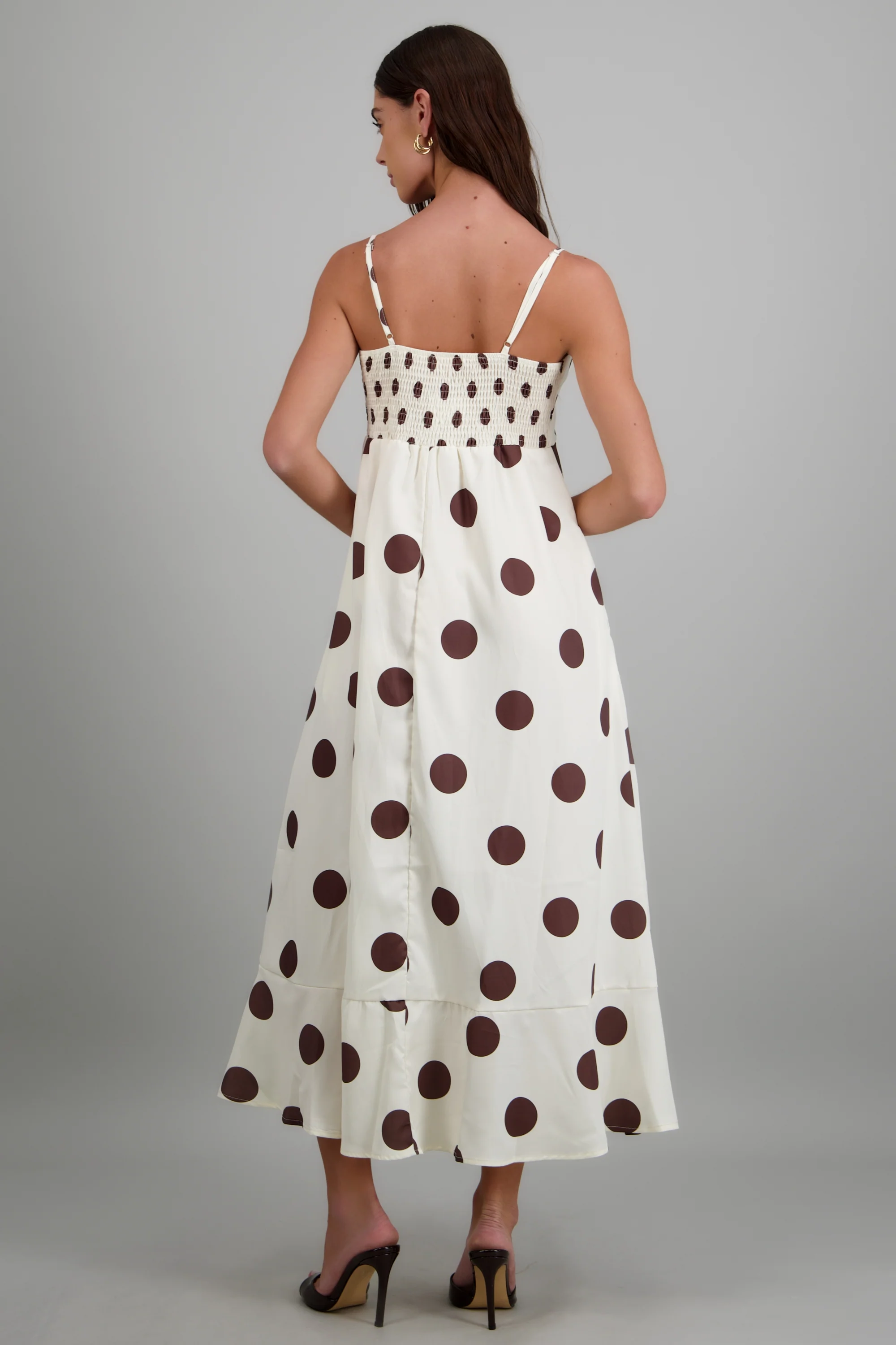 Vestido maxi polkas tirantes - Image 4