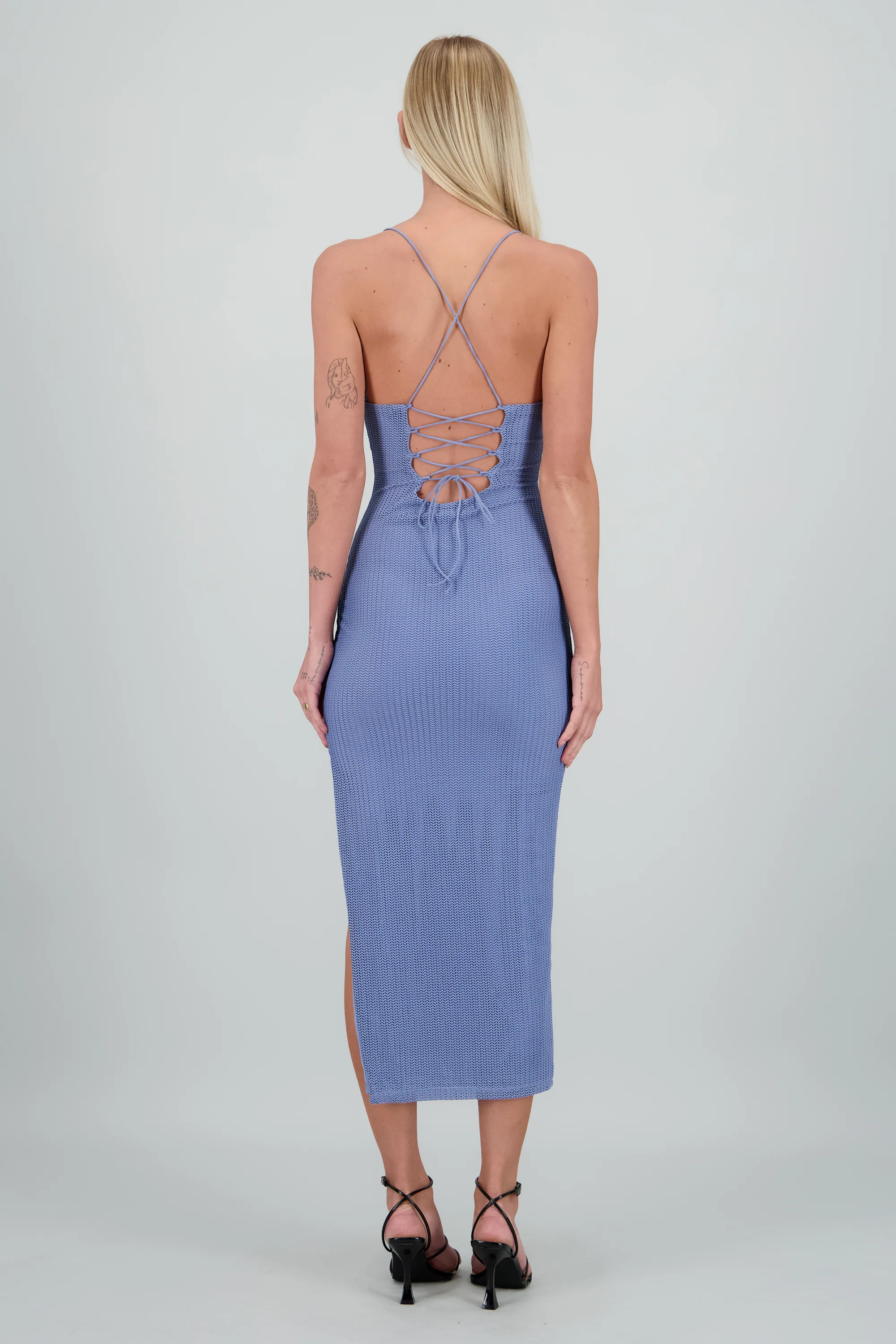 Vestido maxi red textura - Image 4