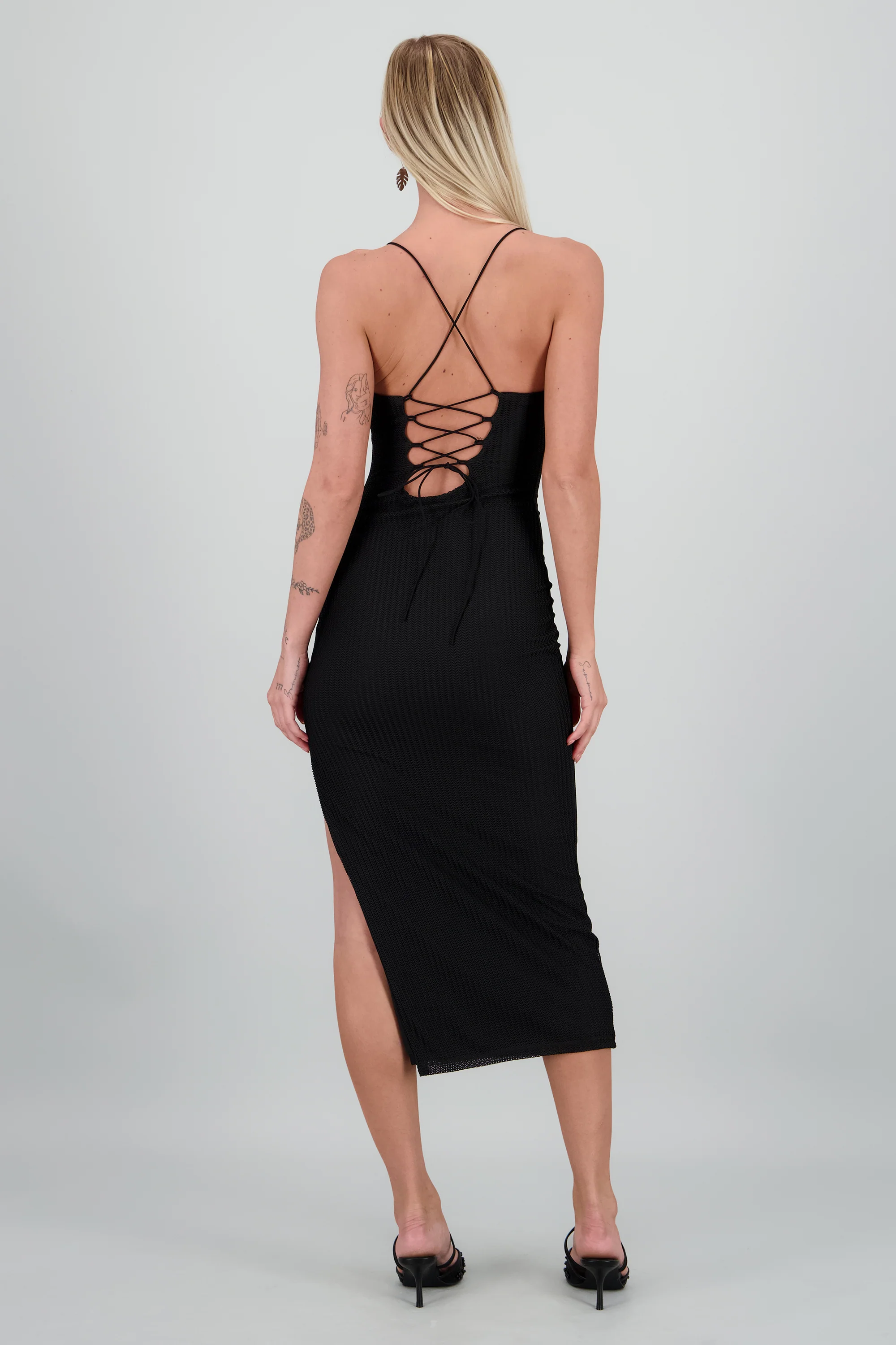 Vestido maxi red textura - Image 4