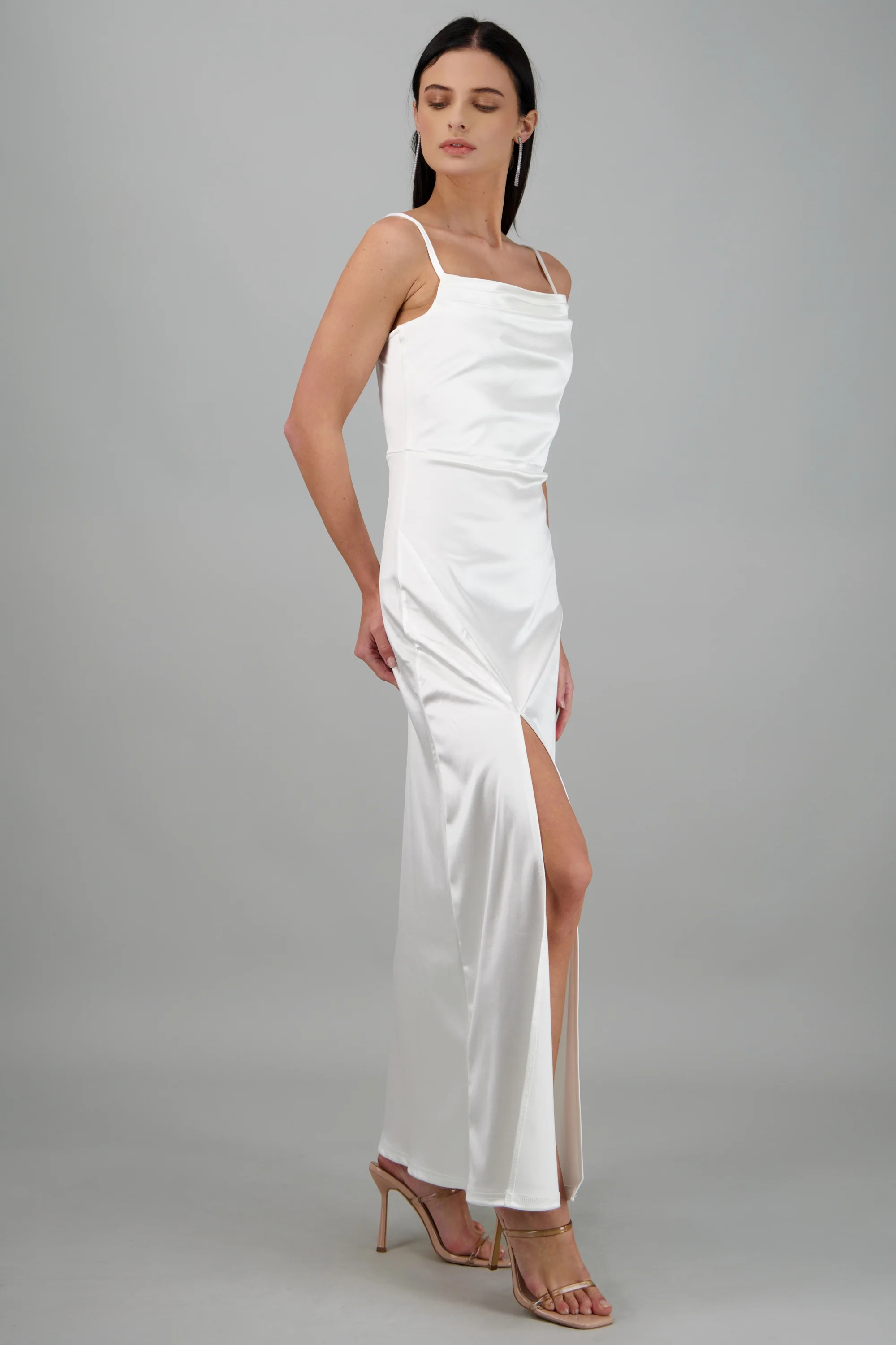 Vestido maxi satin espalda abierta - Image 2
