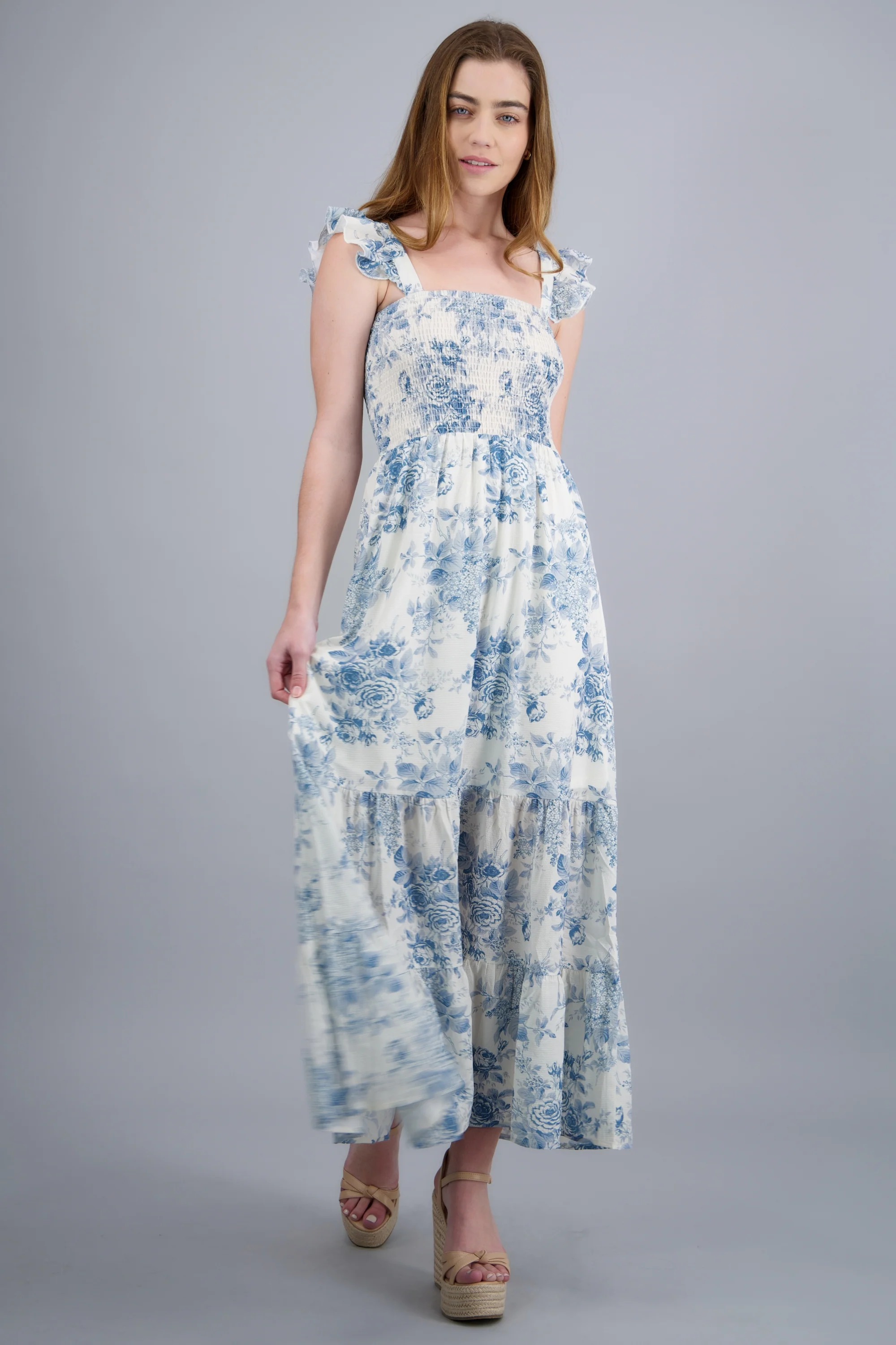 Vestido maxi smock trapless - Image 2