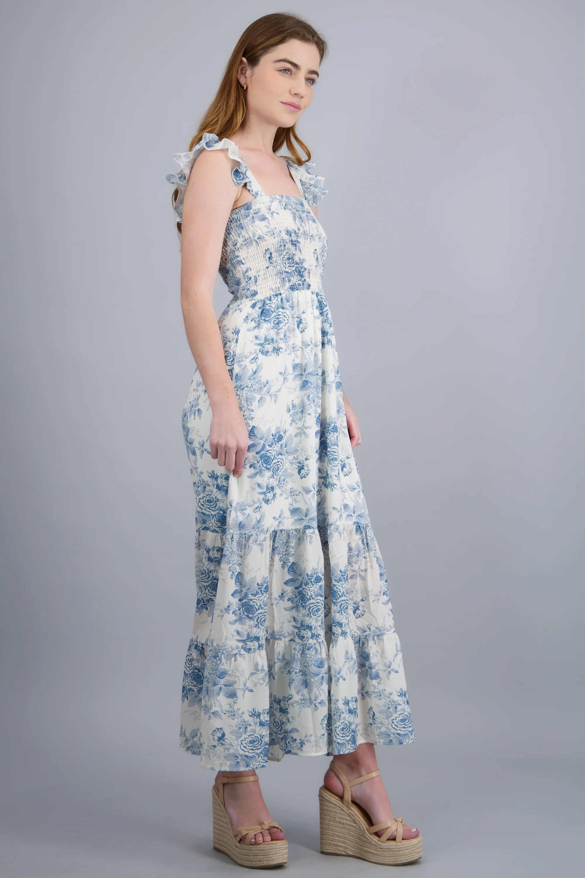 Vestido maxi smock trapless - Image 4