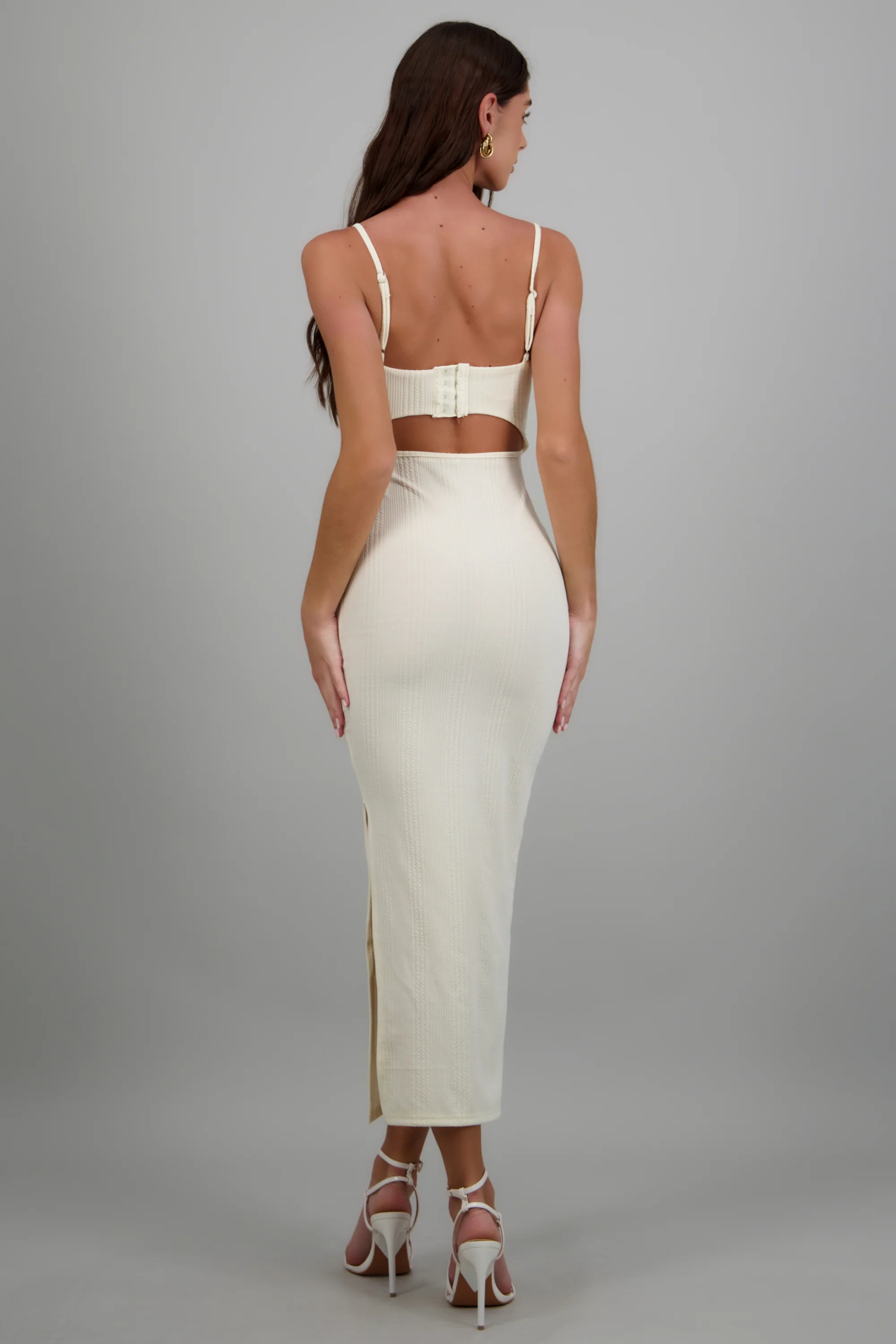 Vestido maxi copa textura - Image 4