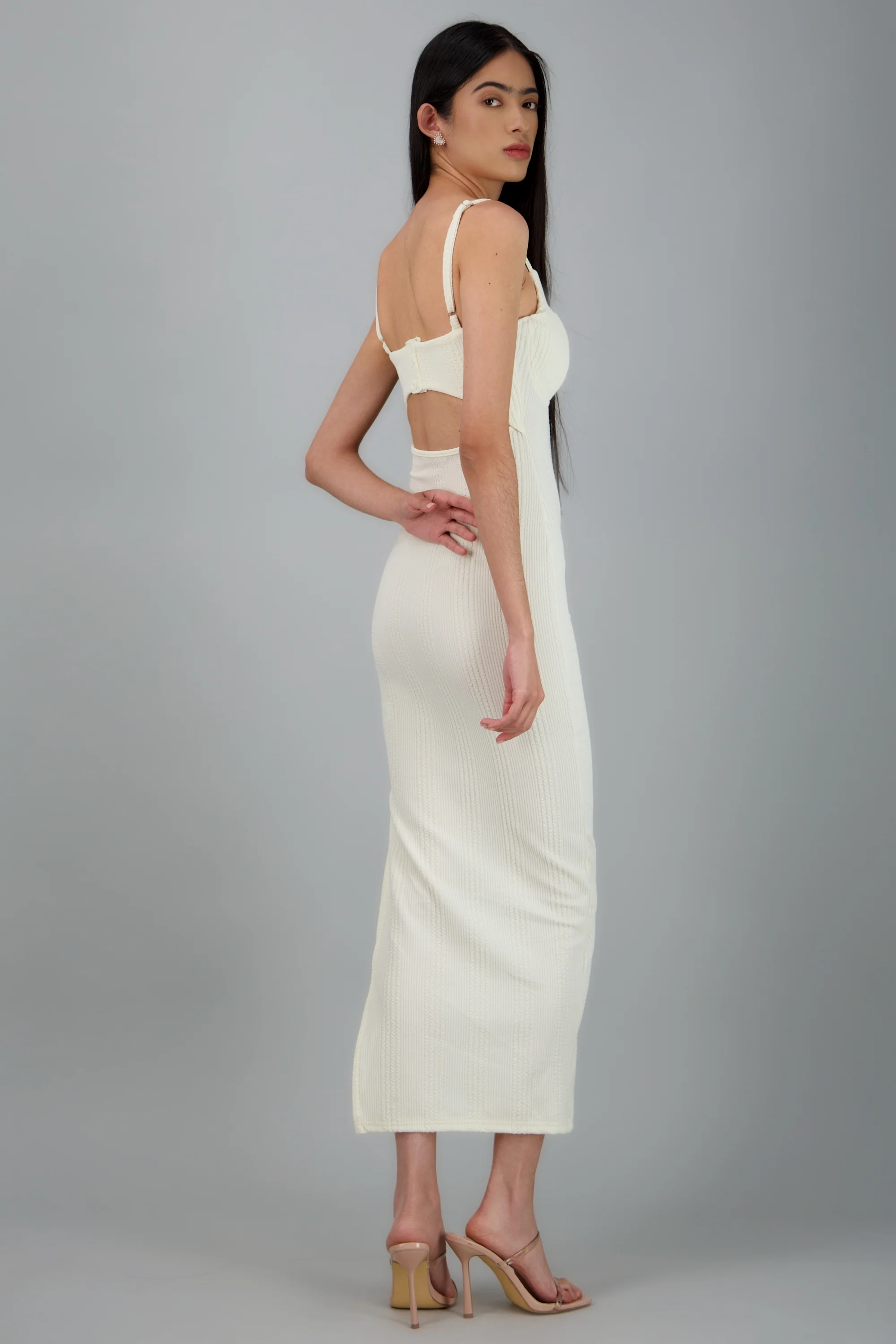 Vestido maxi copa textura - Image 4