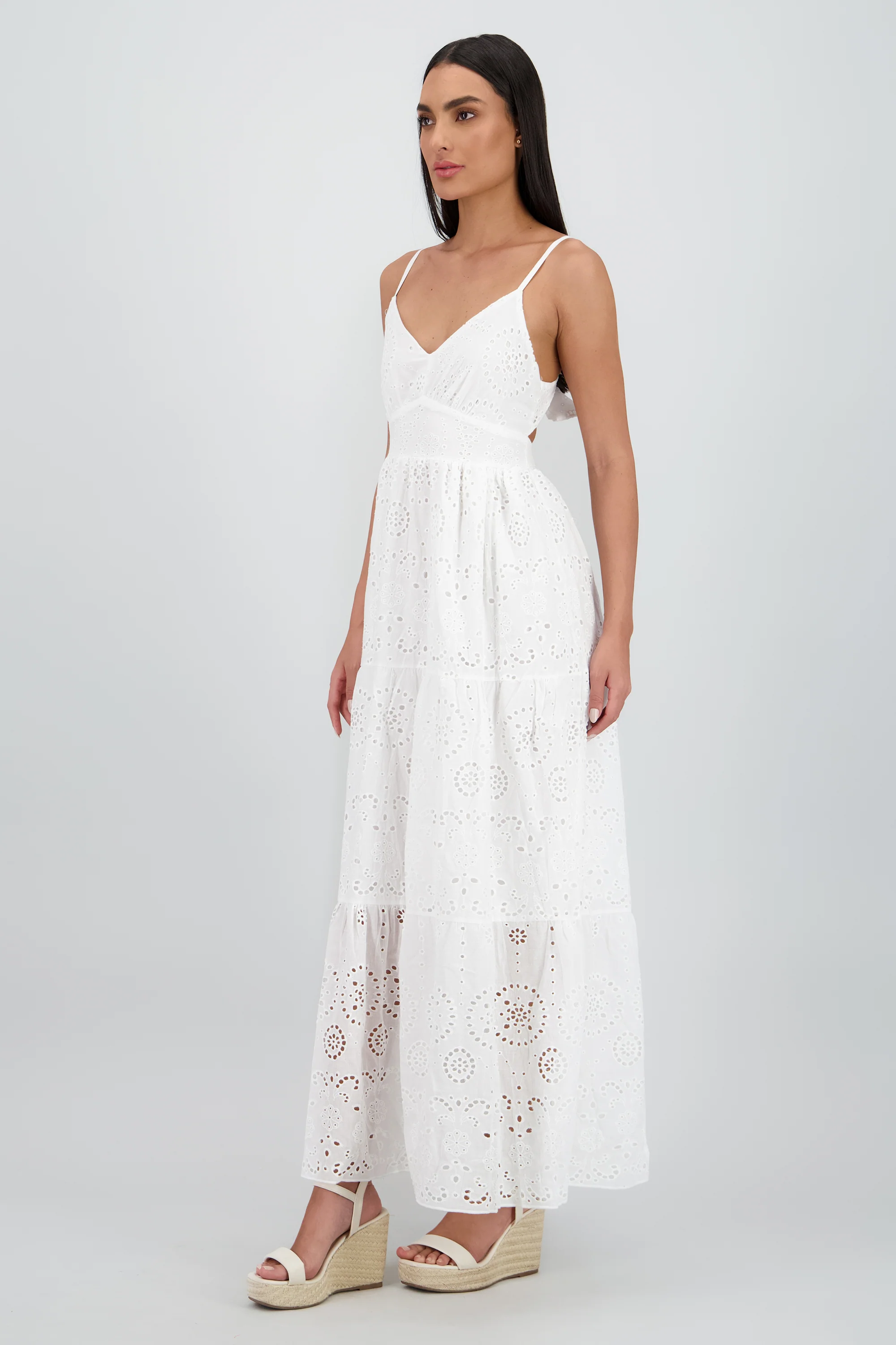 Vestido maxi textura bordado - Image 3