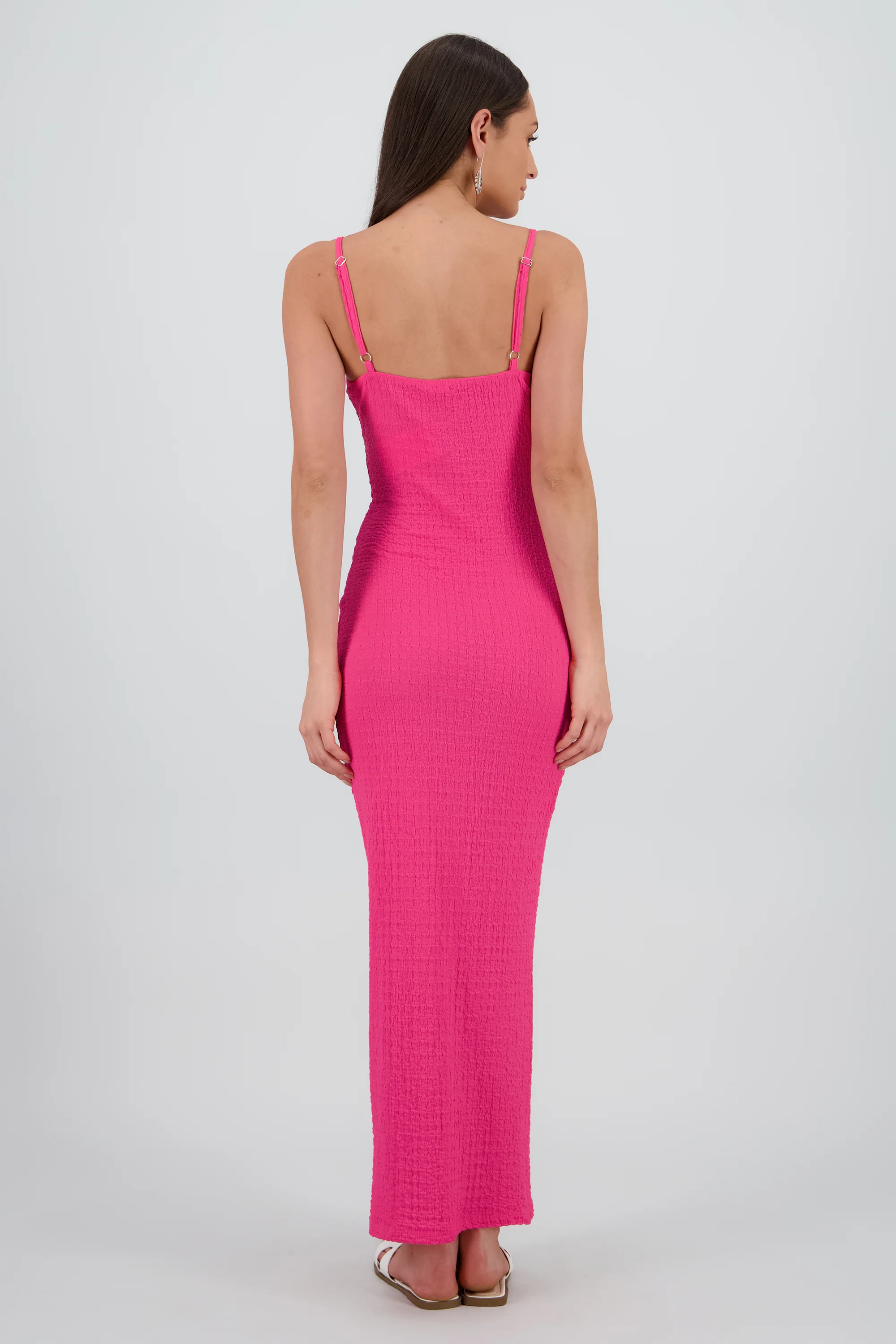 Vestido maxi texturas tirantes aro - Image 4