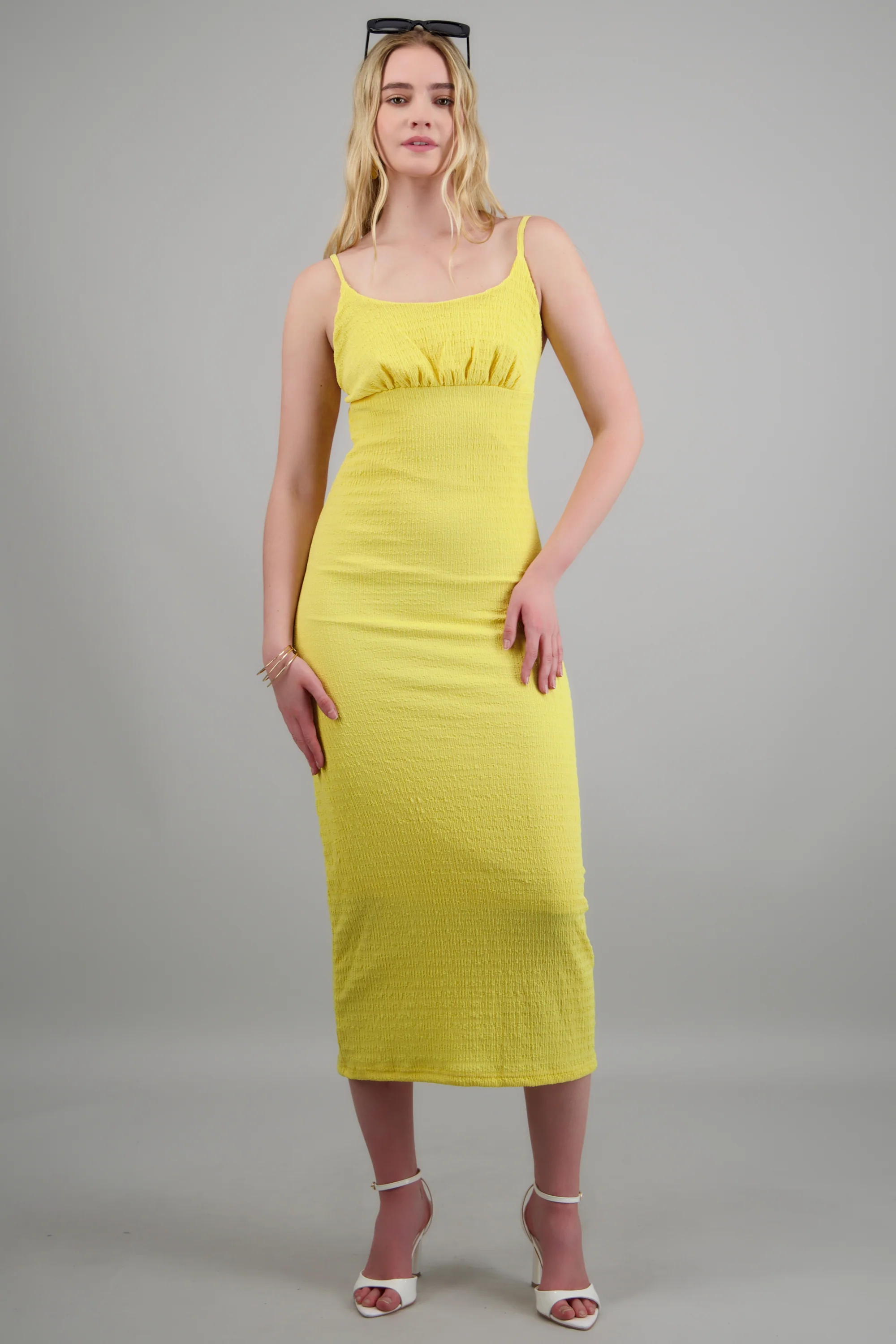 Vestido maxi tirantes bodycon textura - Image 2