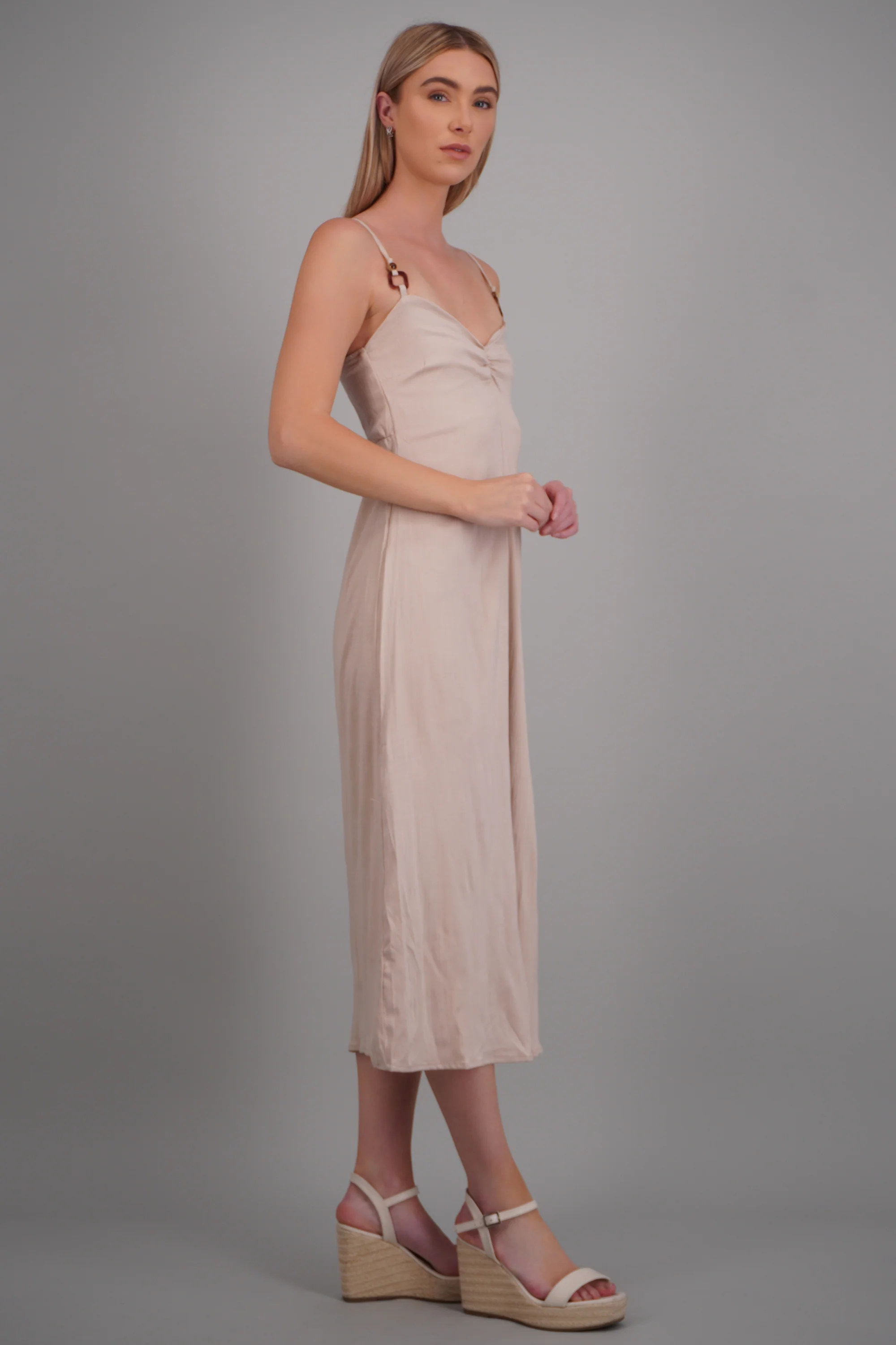 Vestido maxi tirantes cuentas - Image 3