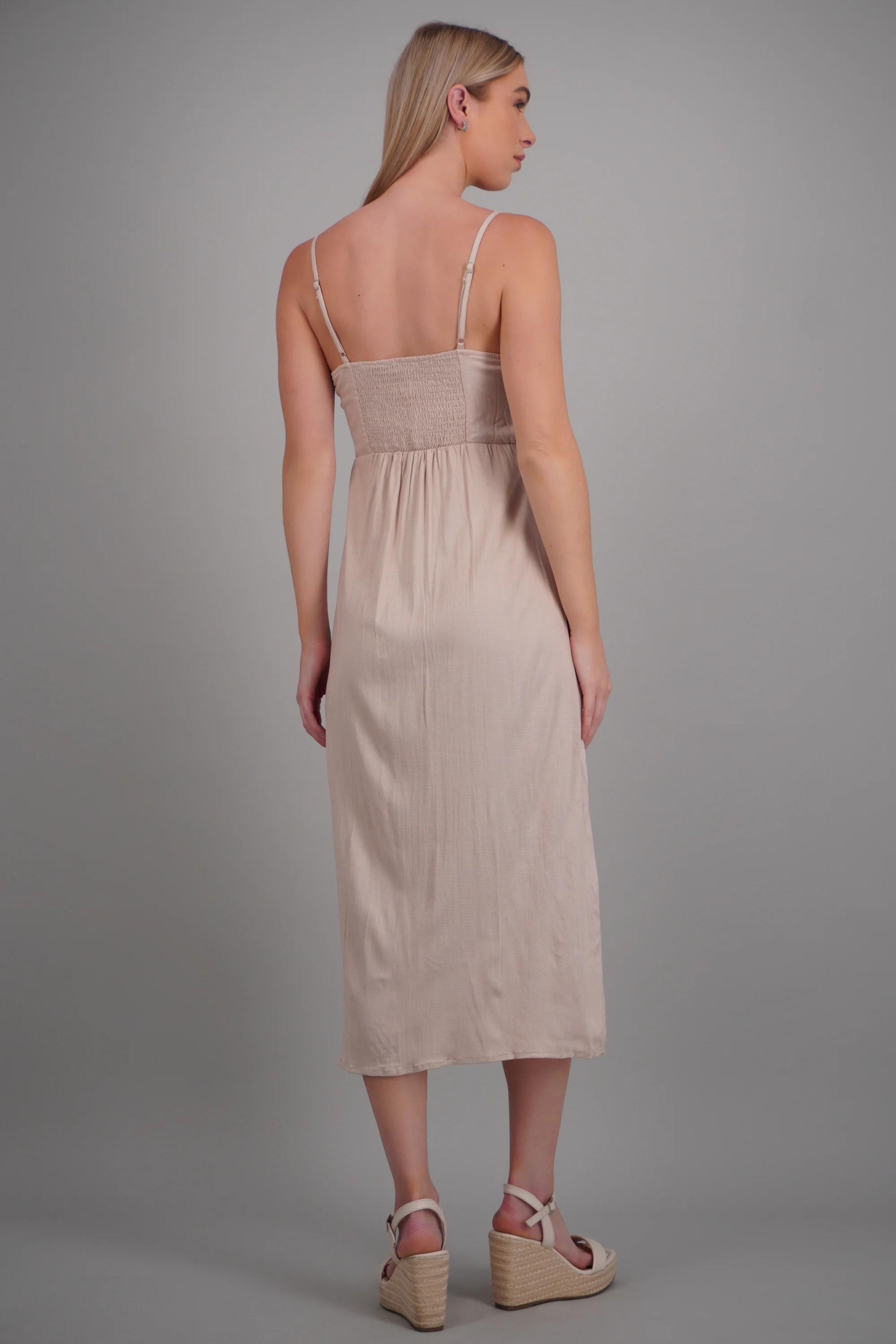Vestido maxi tirantes cuentas - Image 4
