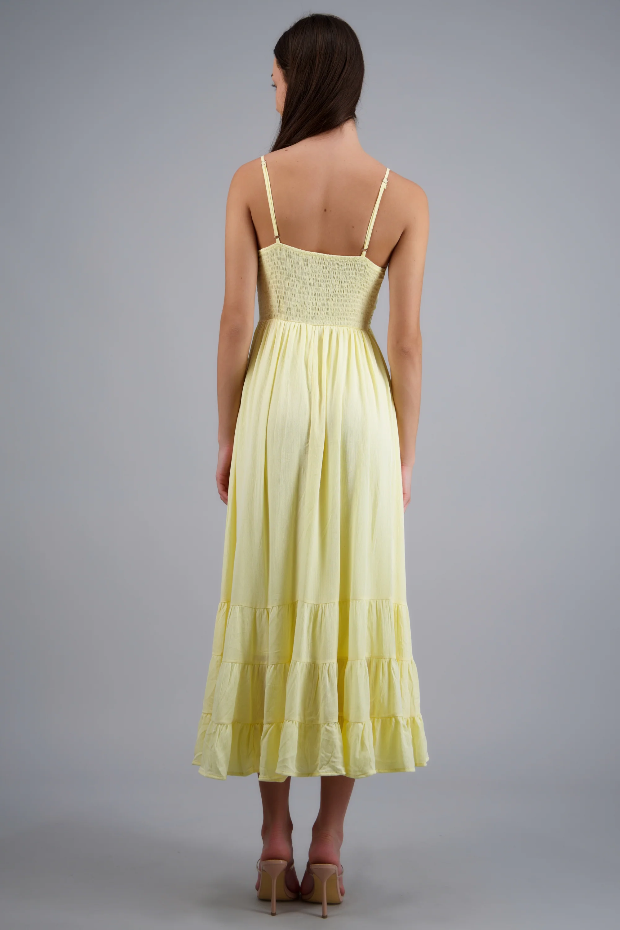 Vestido maxi tirantes detalle bordado - Image 4