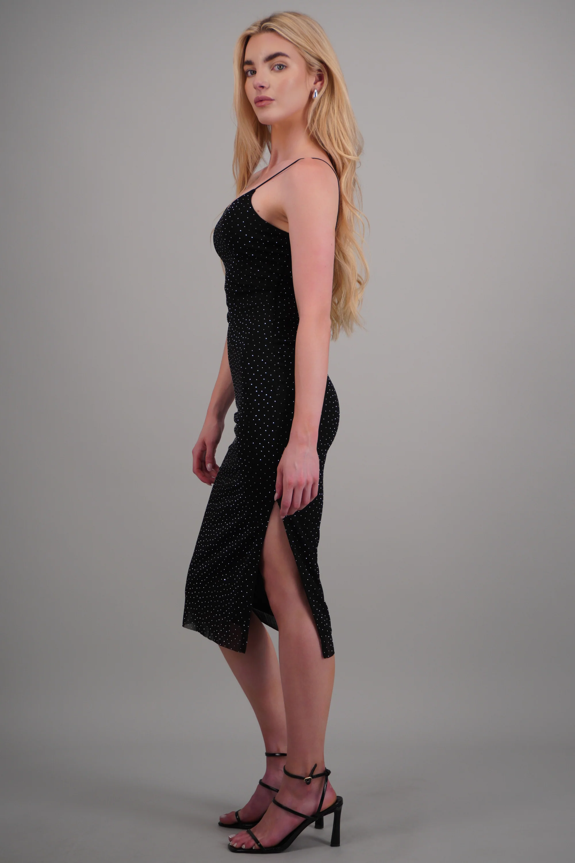 Vestido maxi tirantes detalle brillo - Image 4