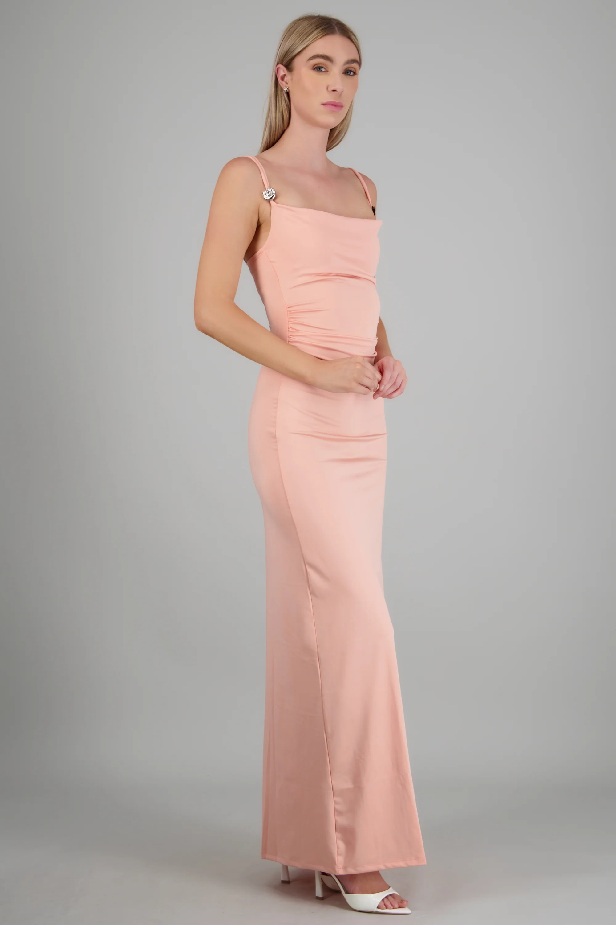 Vestido maxi tirantes detalle herraje - Image 3