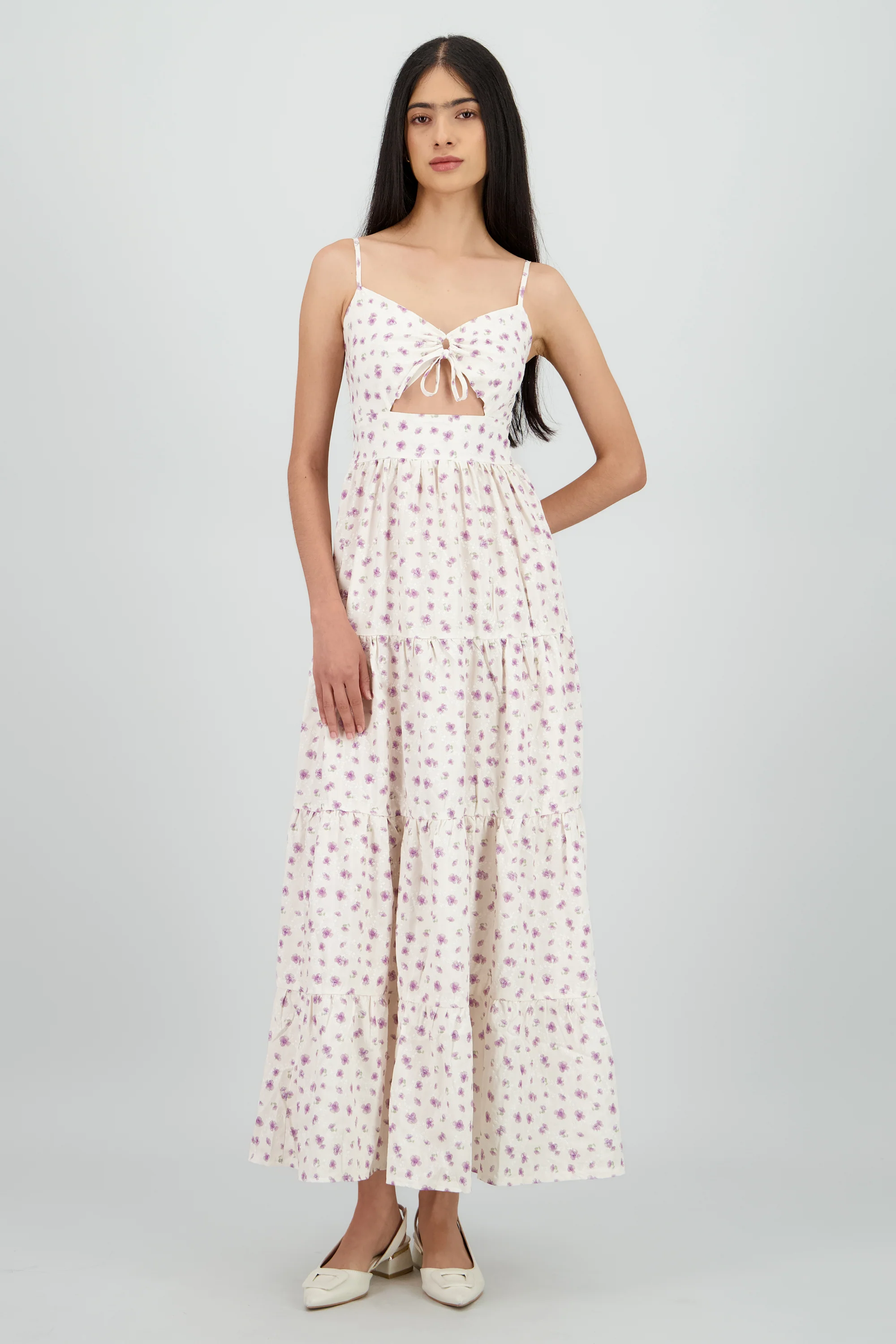 Vestido maxi tirantes flores - Image 2
