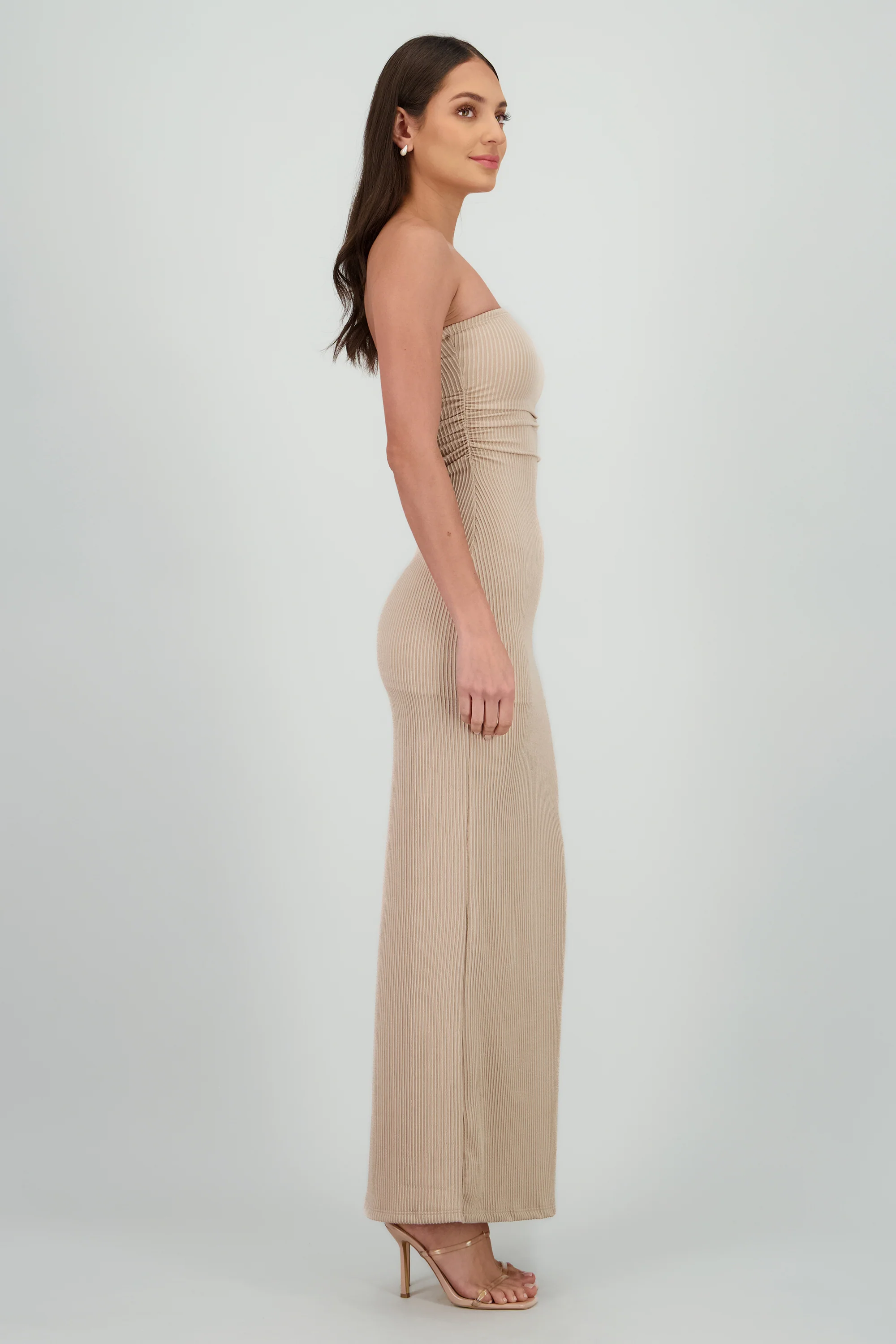 Vestido maxi tubo textura - Image 3