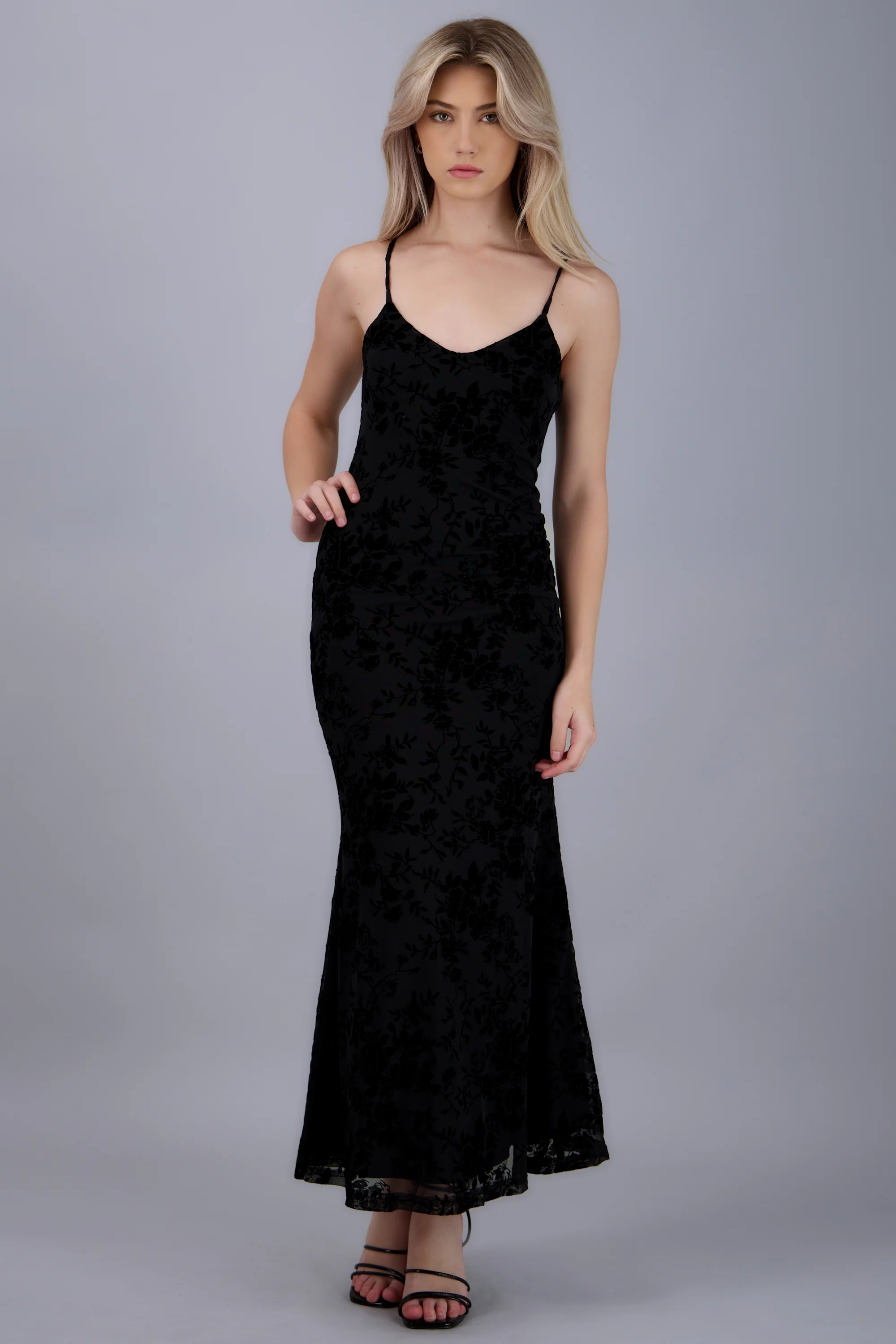 Vestido mesh tirantes