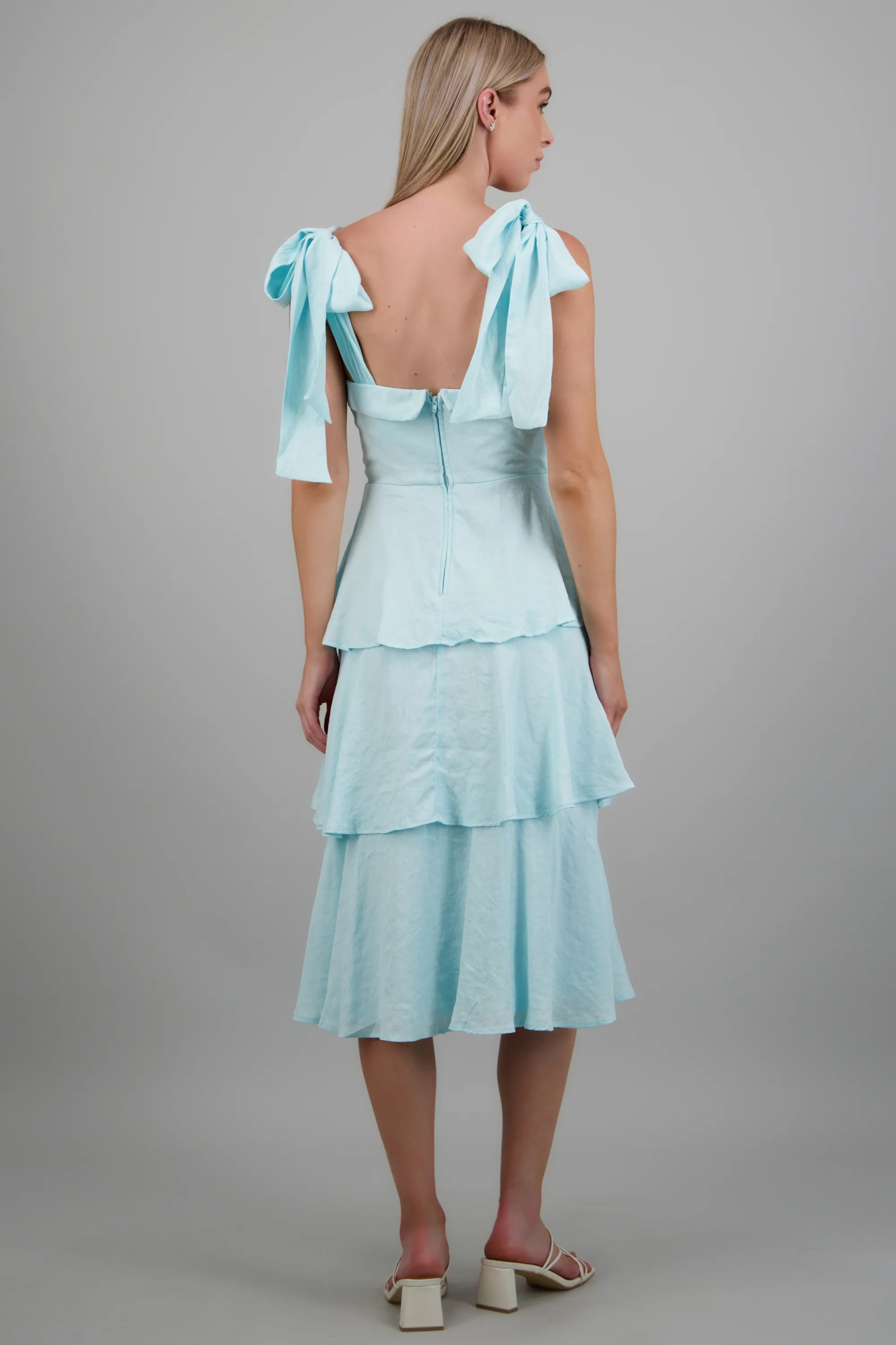 Vestido midi capas olanes - Image 4