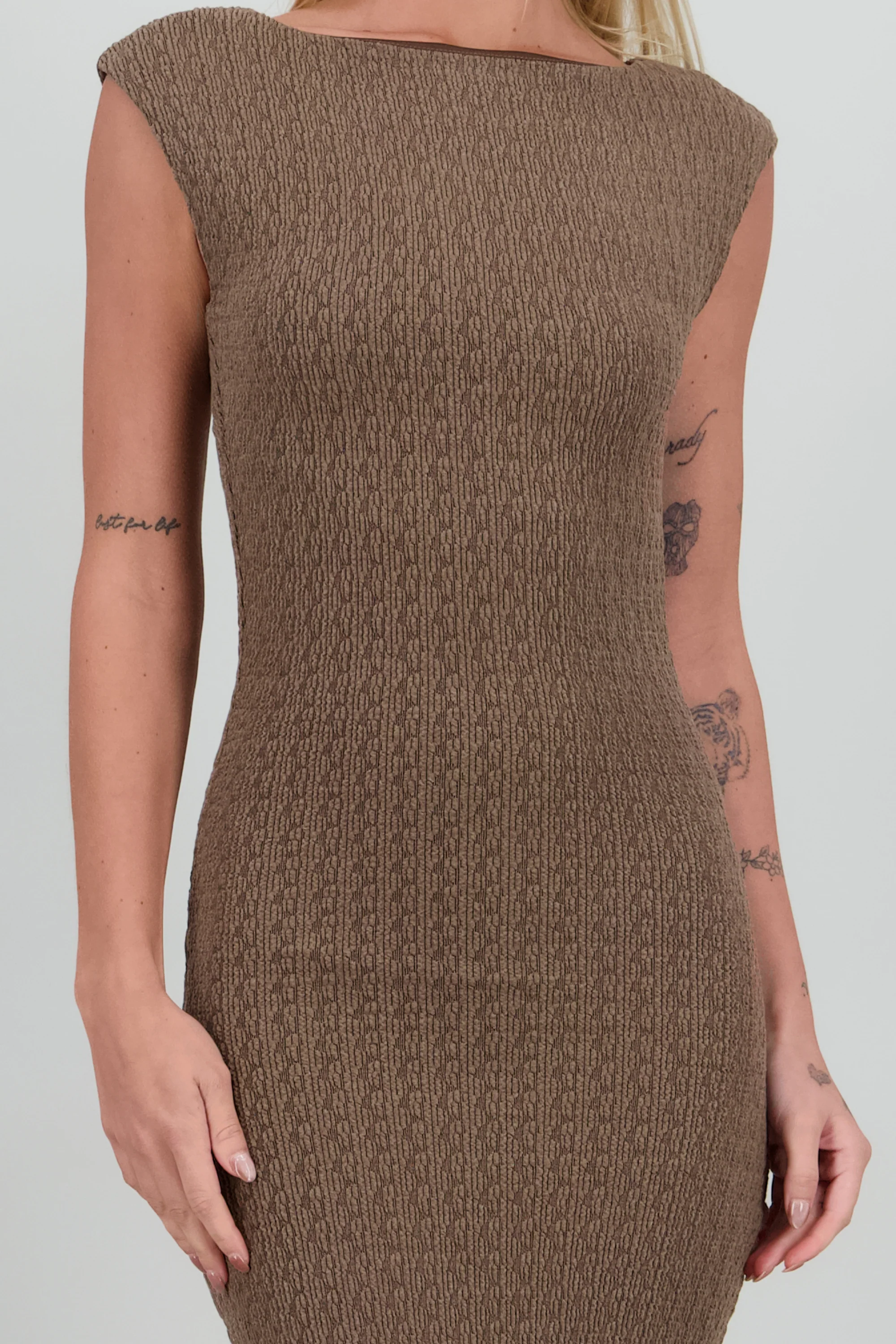 Vestido midi det fruncido lateral - Image 5