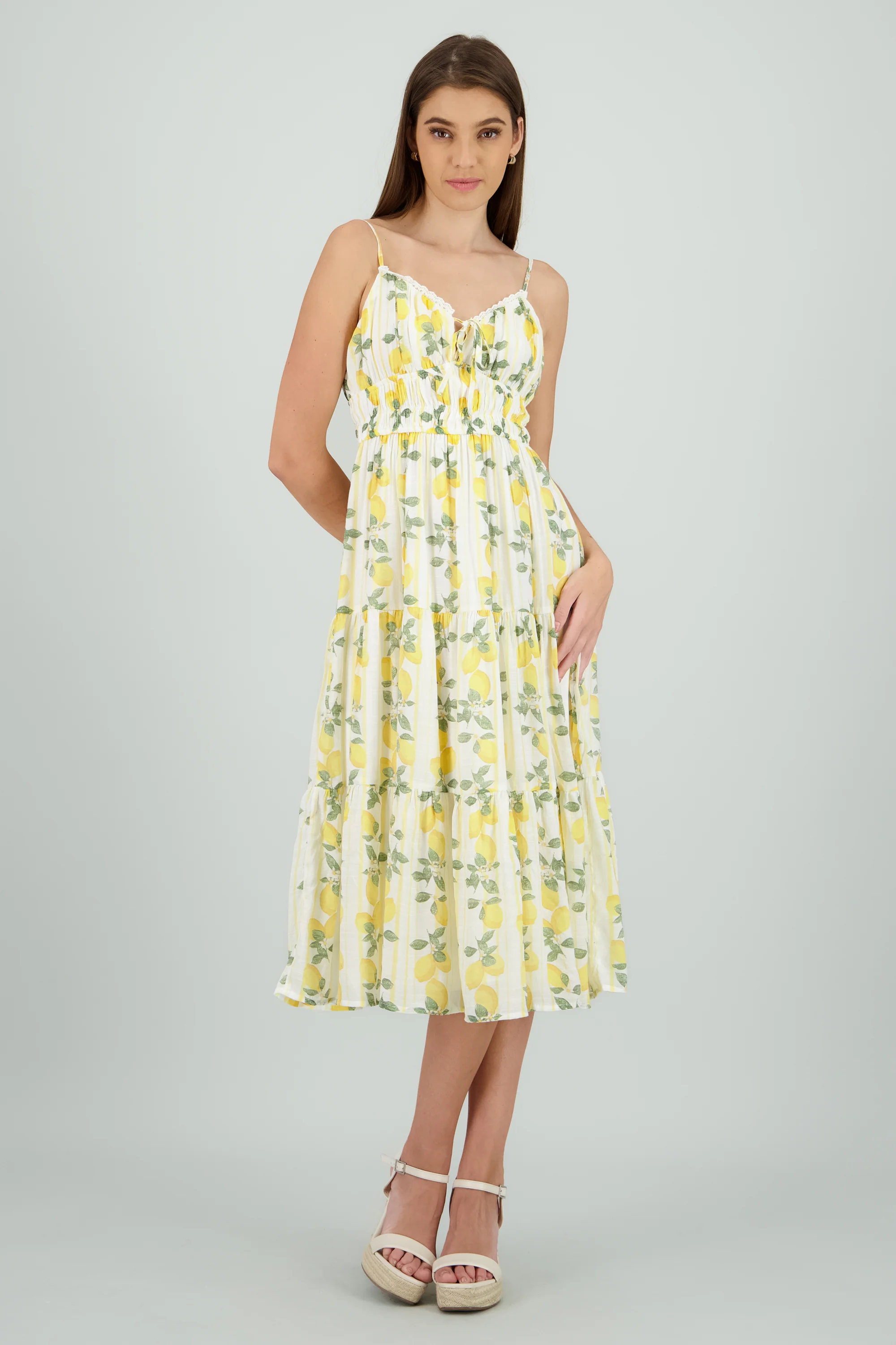 Vestido midi estampado limon - Image 2