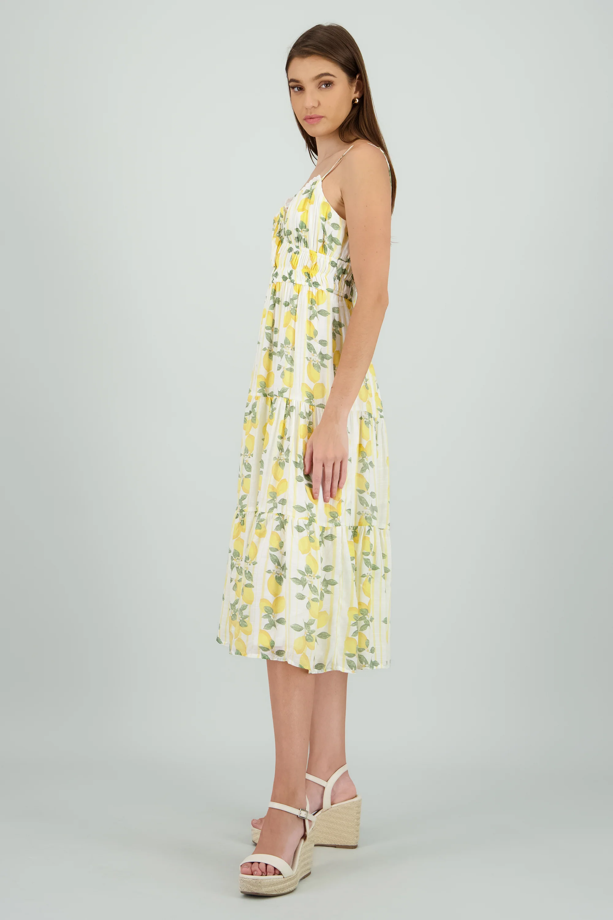 Vestido midi estampado limon - Image 3
