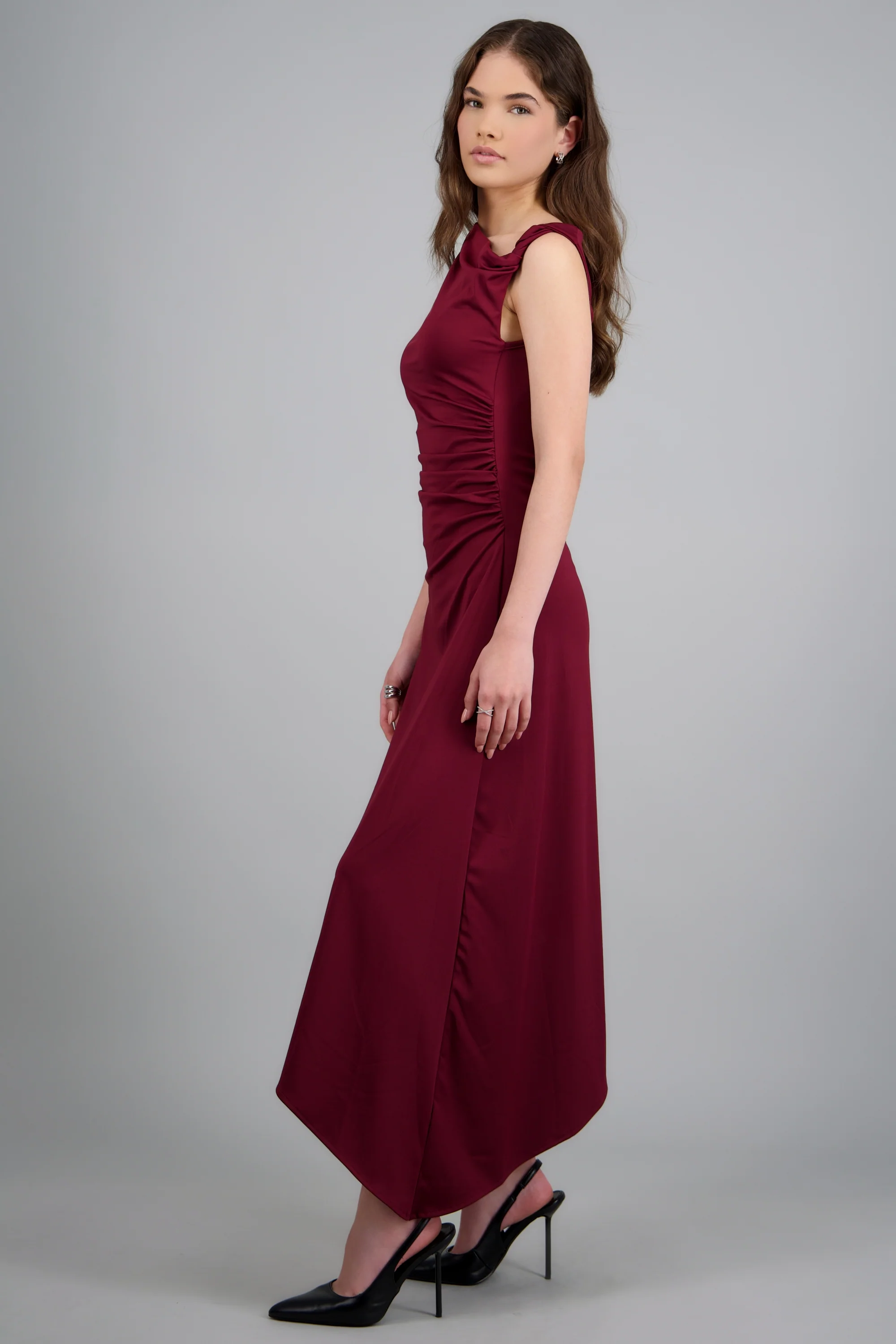 VESTIDO MIDI HOMBRO ASIMETRICO HYPSTERS - Image 3