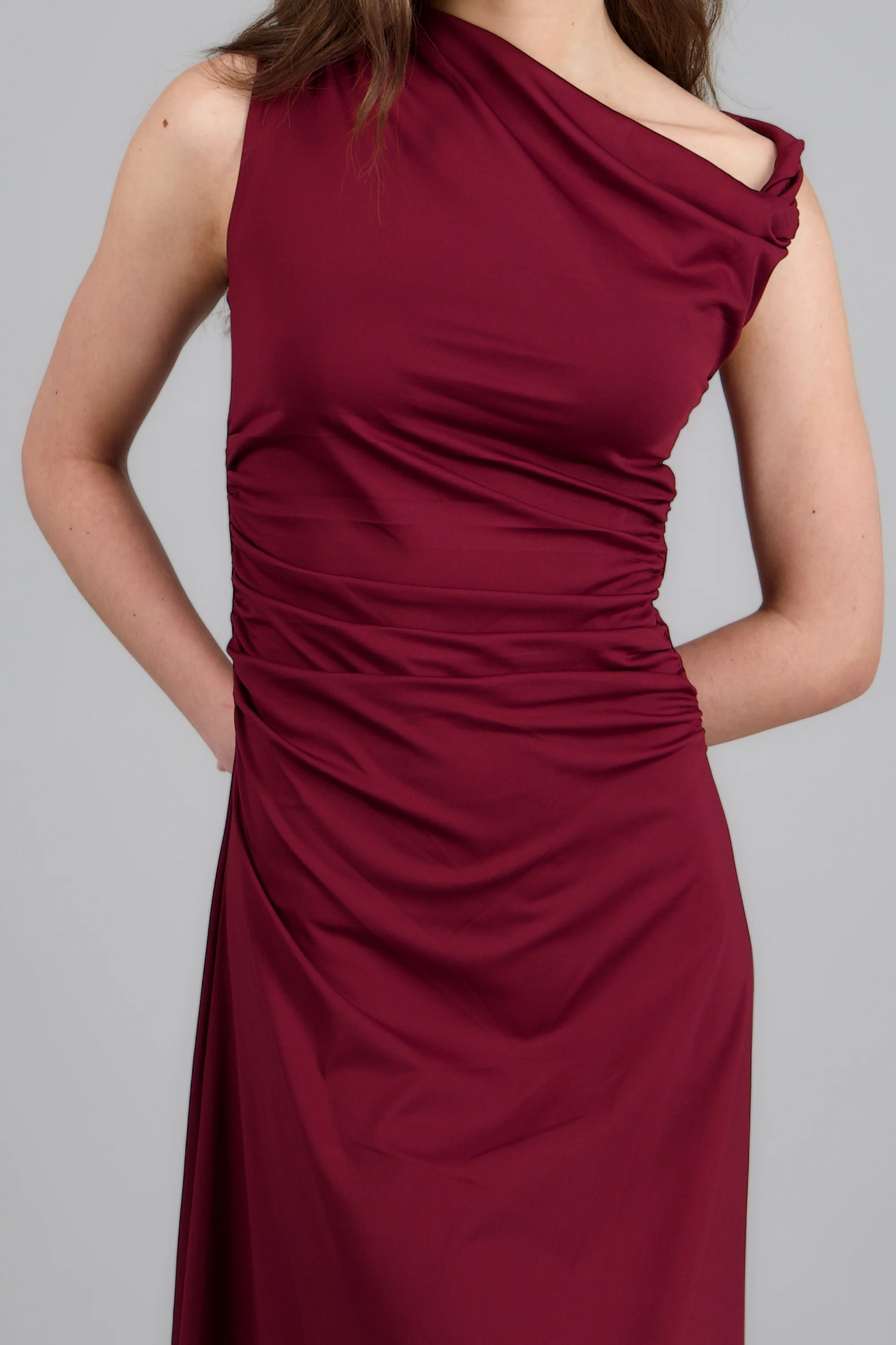 VESTIDO MIDI HOMBRO ASIMETRICO HYPSTERS - Image 5