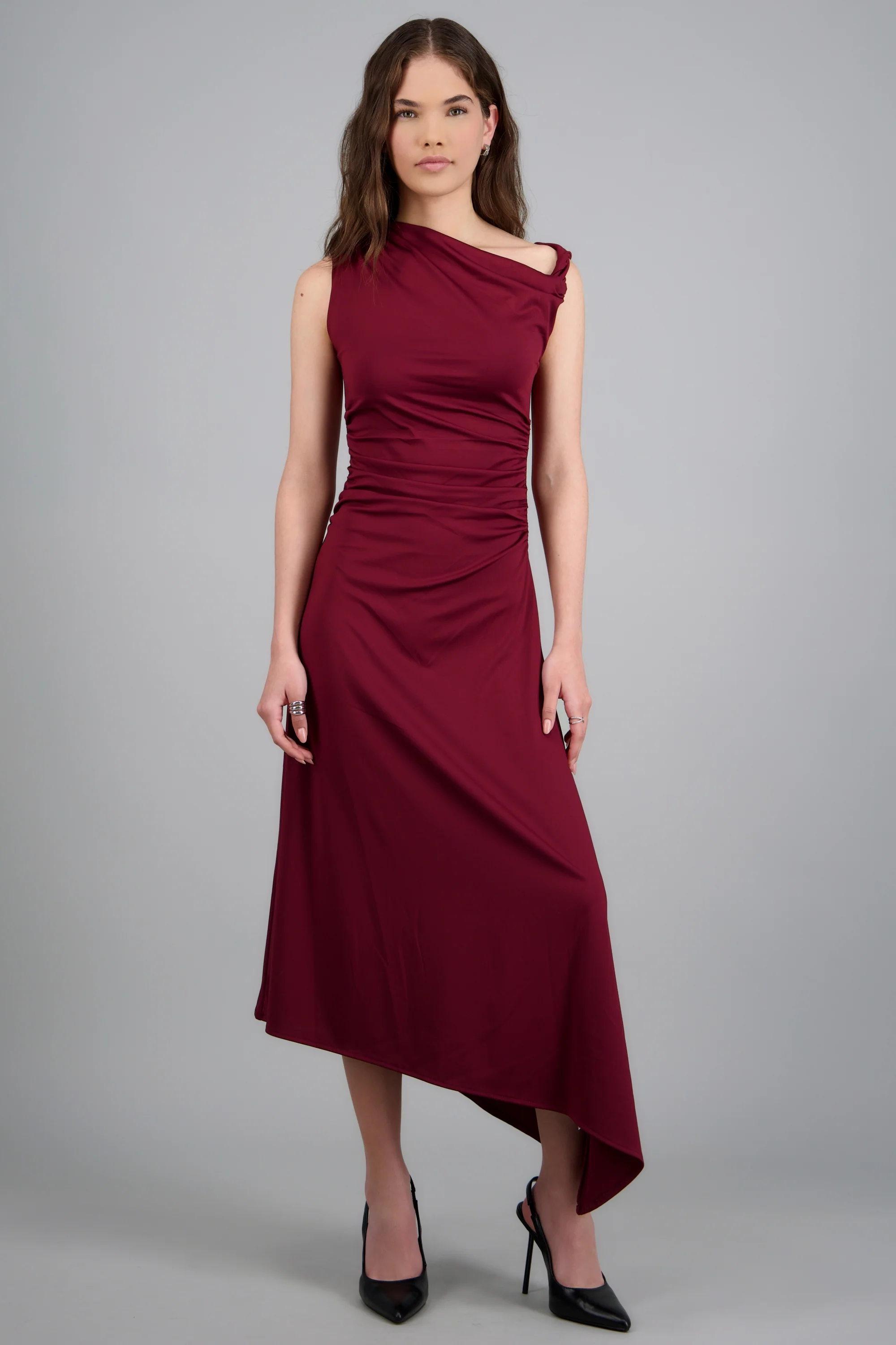 VESTIDO MIDI HOMBRO ASIMETRICO HYPSTERS - Image 6