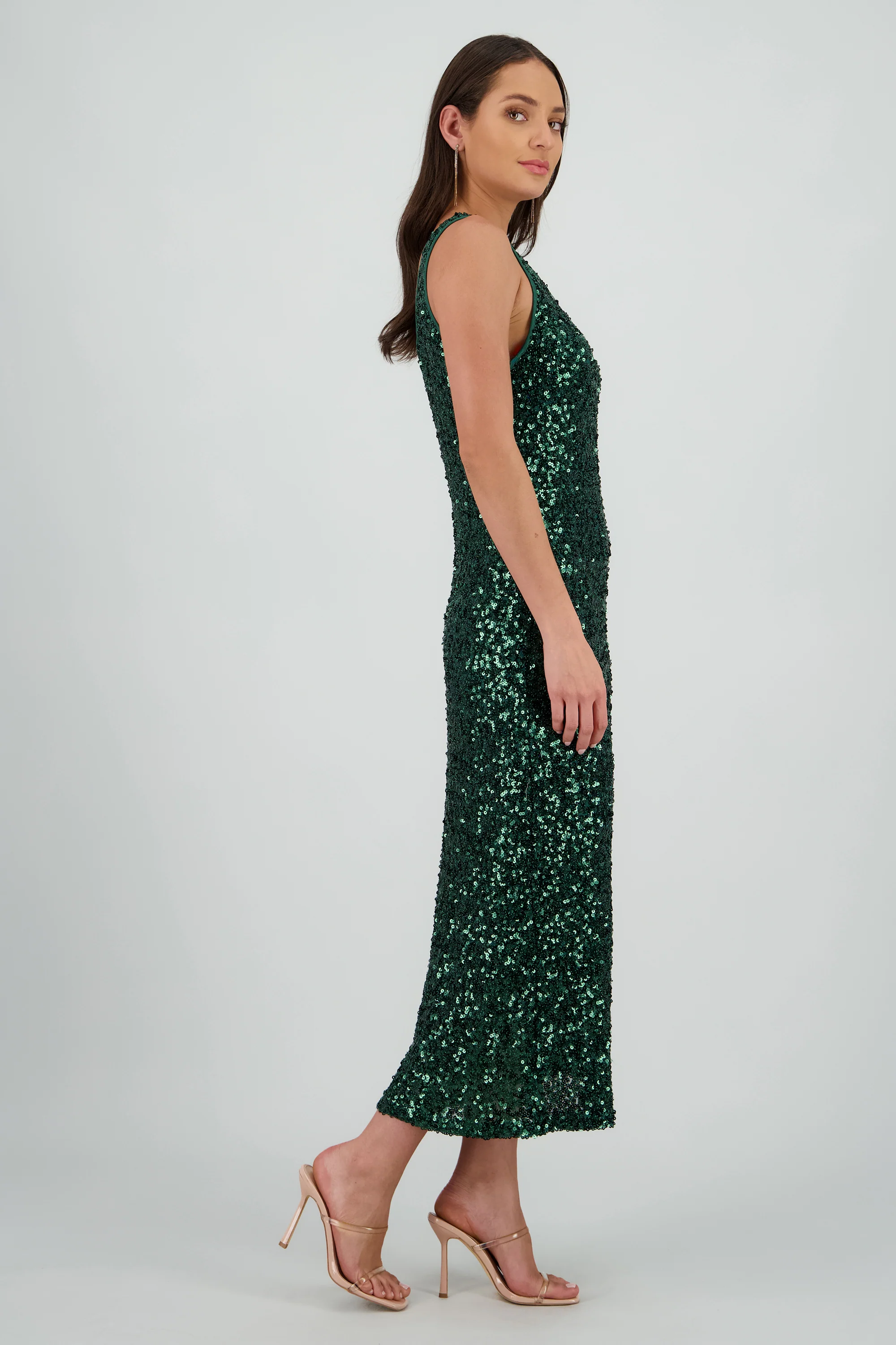 Vestido midi lentejuelas - Image 3