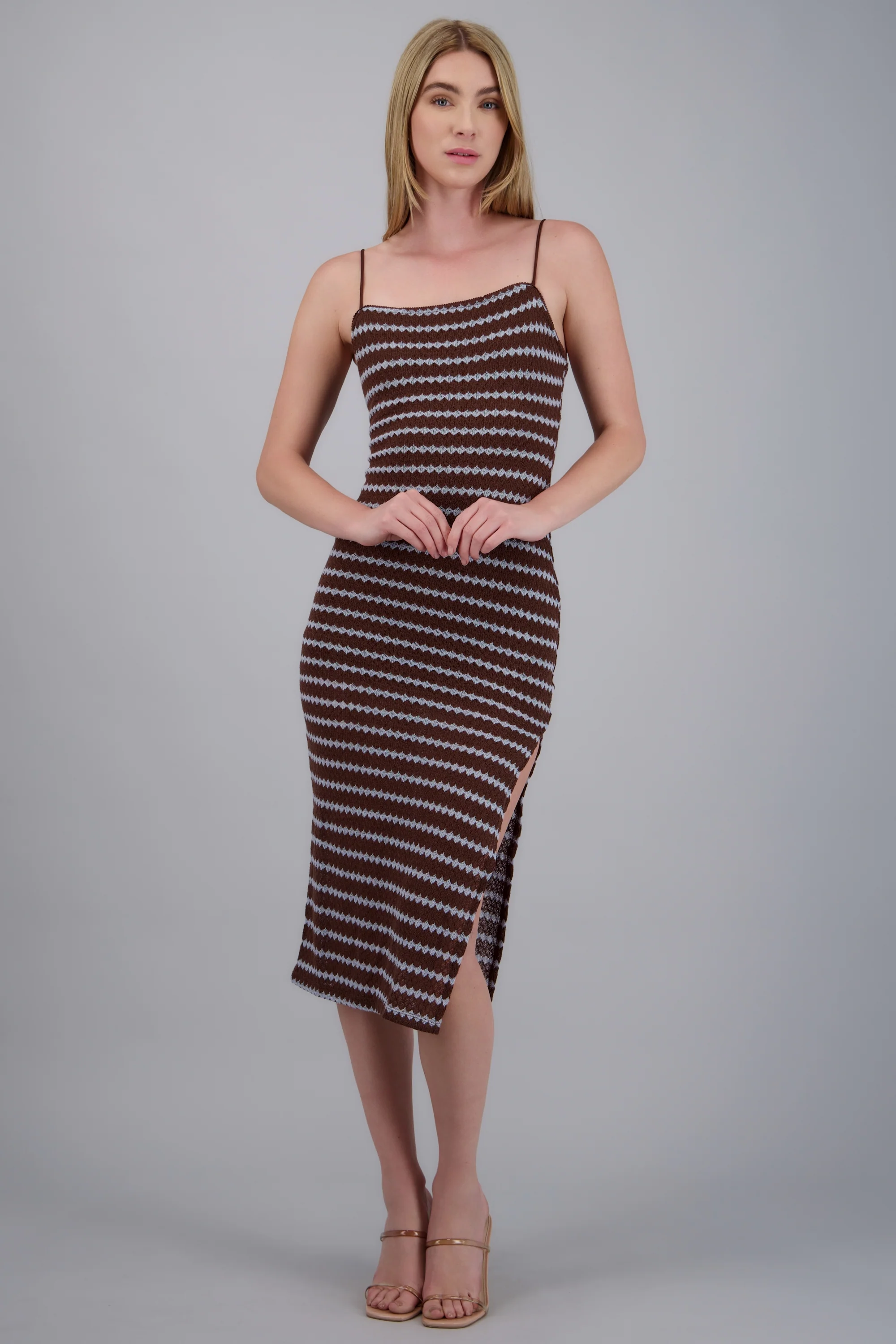 Vestido midi lineas textura - Image 3