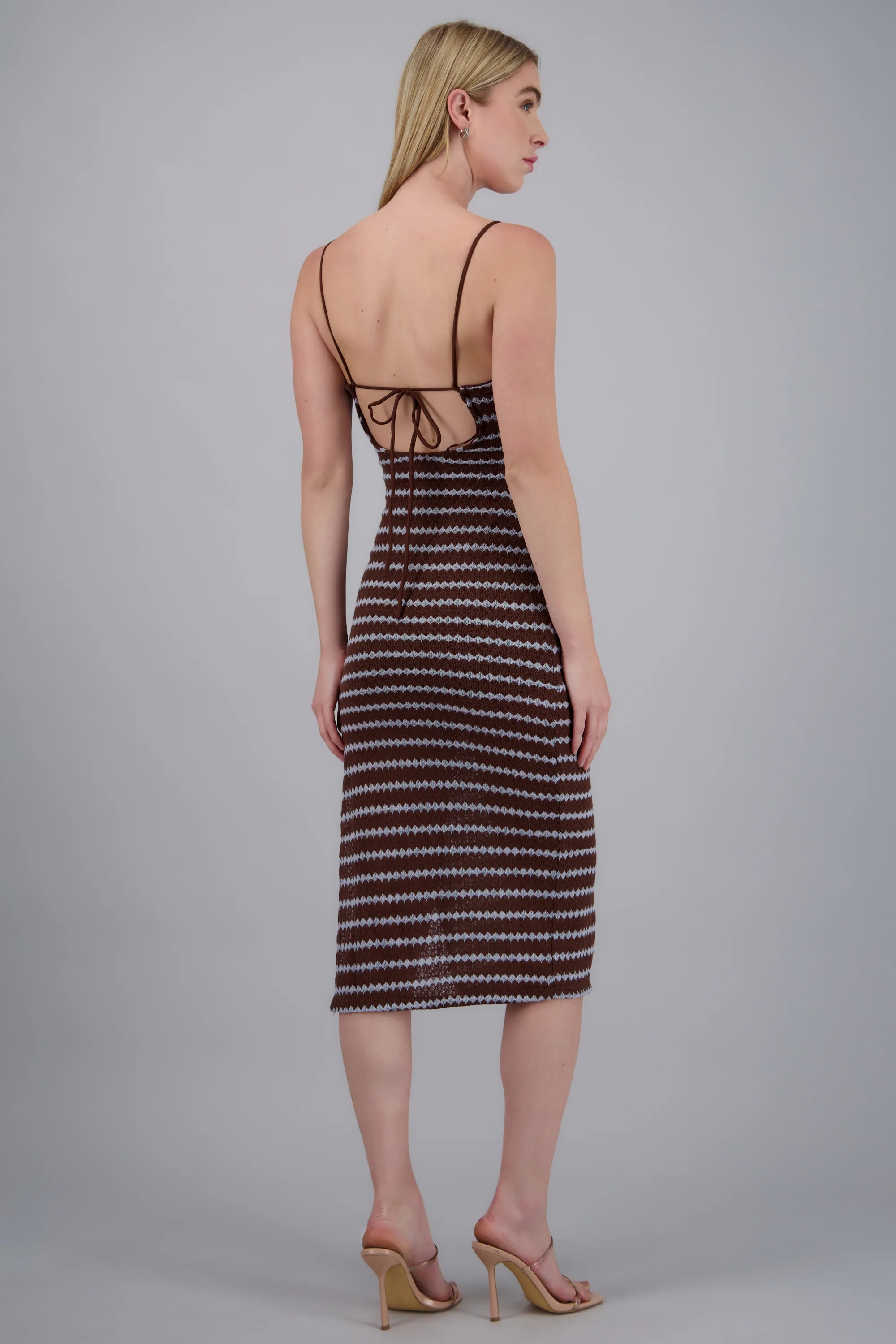 Vestido midi lineas textura - Image 4